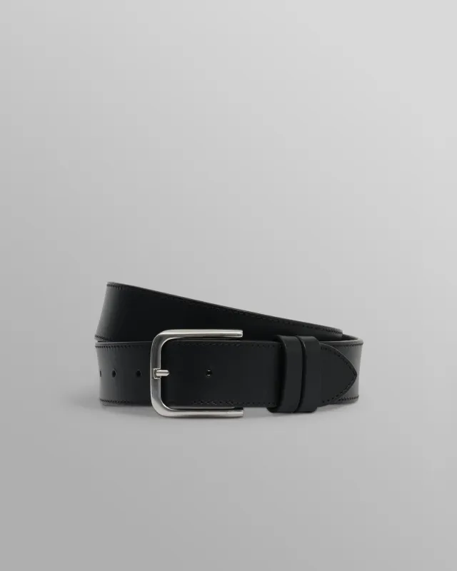 Paton - Black Leather Belt made by Wax London