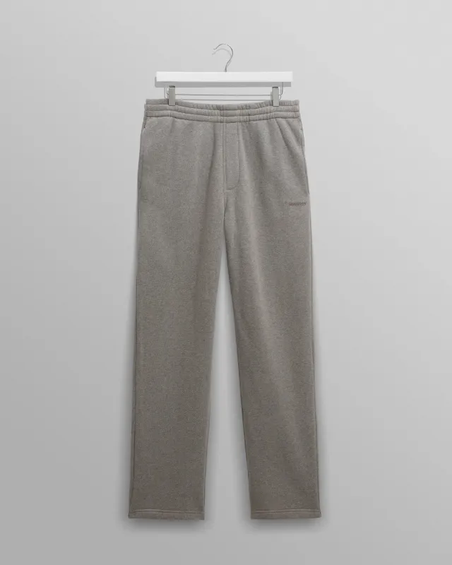 Ska - Grey Embroidered Logo Loopback Cotton Joggers made by Wax London
