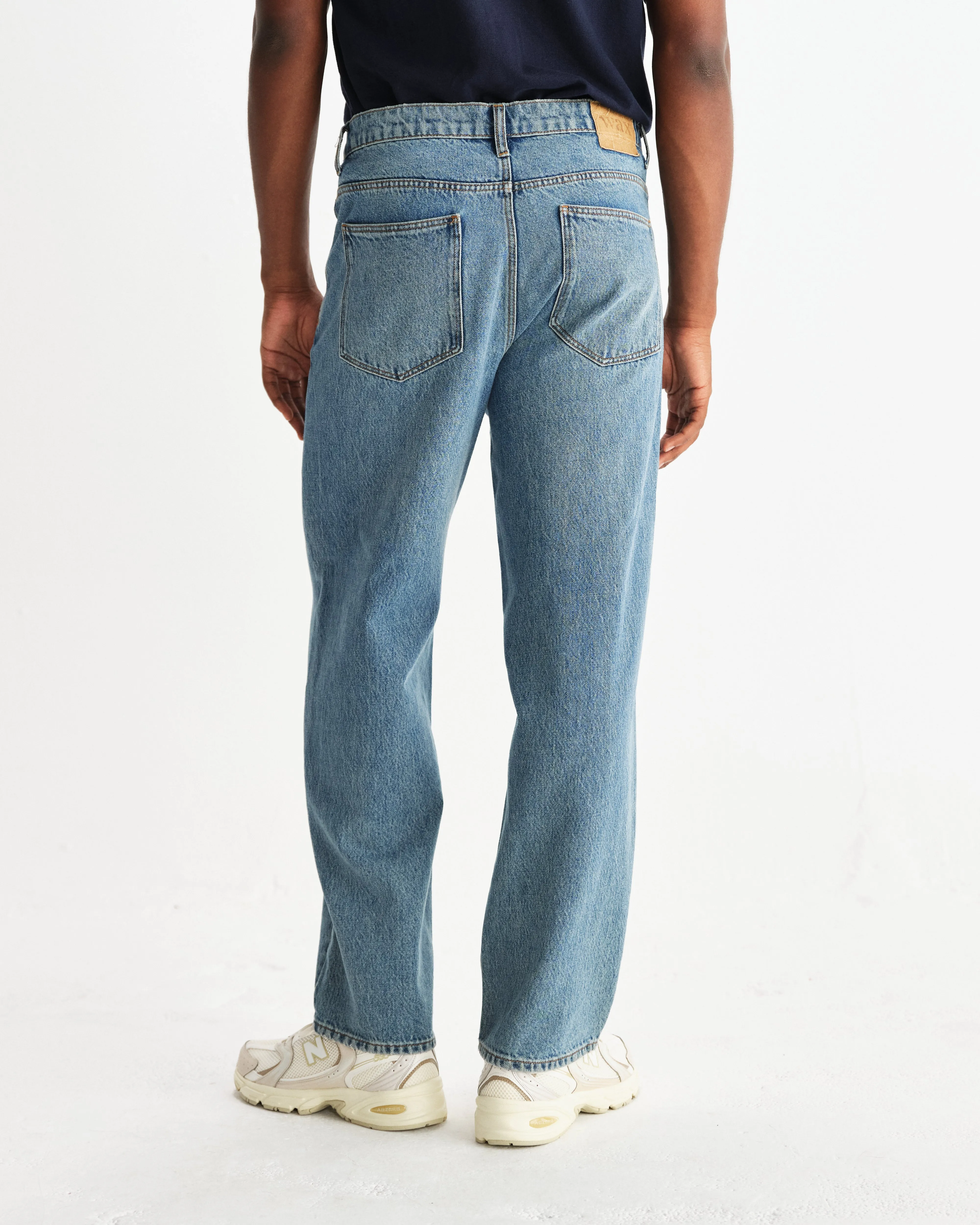 Felix - Vintage Antique Blue Loose Fit Denim Jeans sold by Wax London product image thumbnail 5