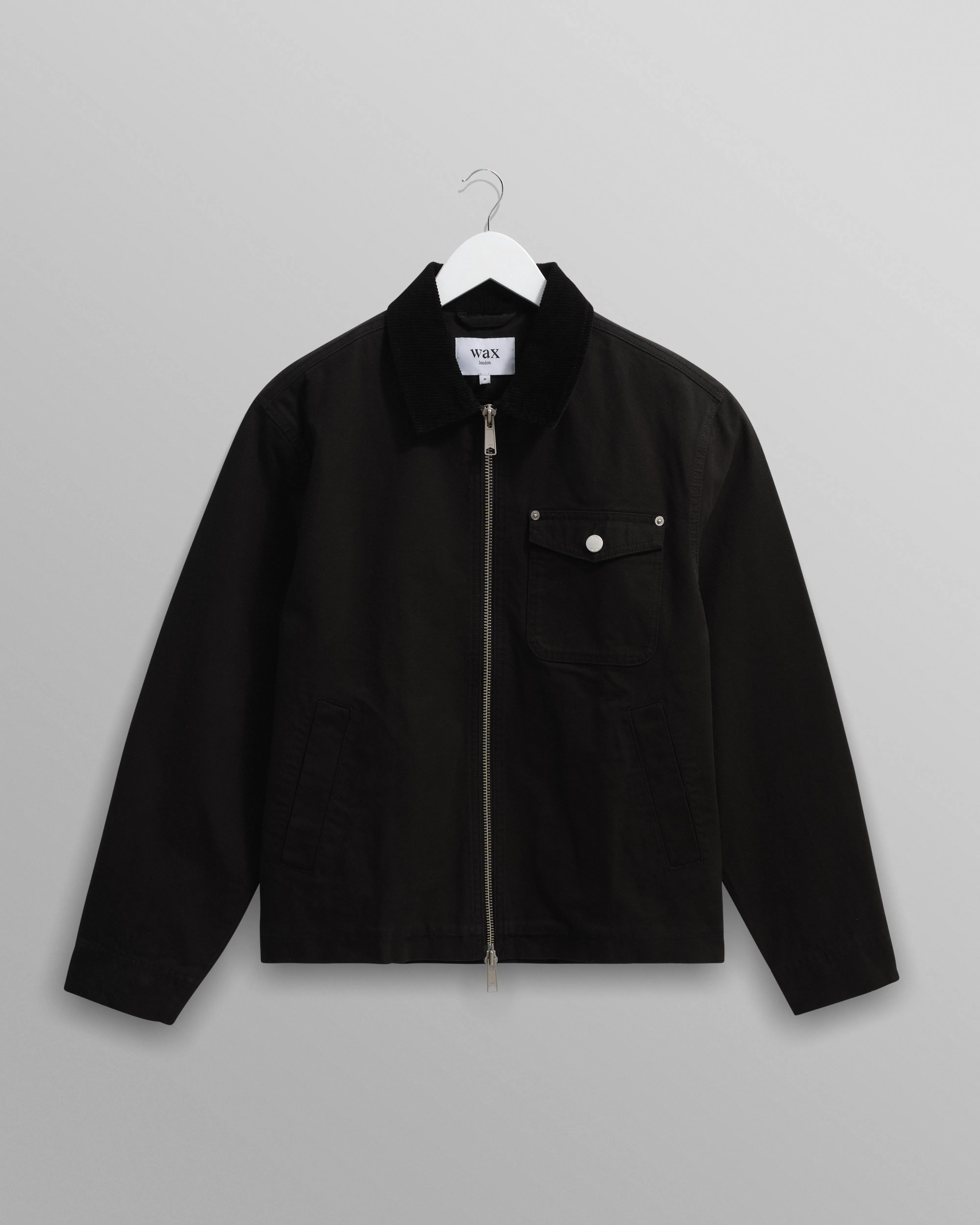 Mason - Black Canvas Work Jacket sold by Wax London