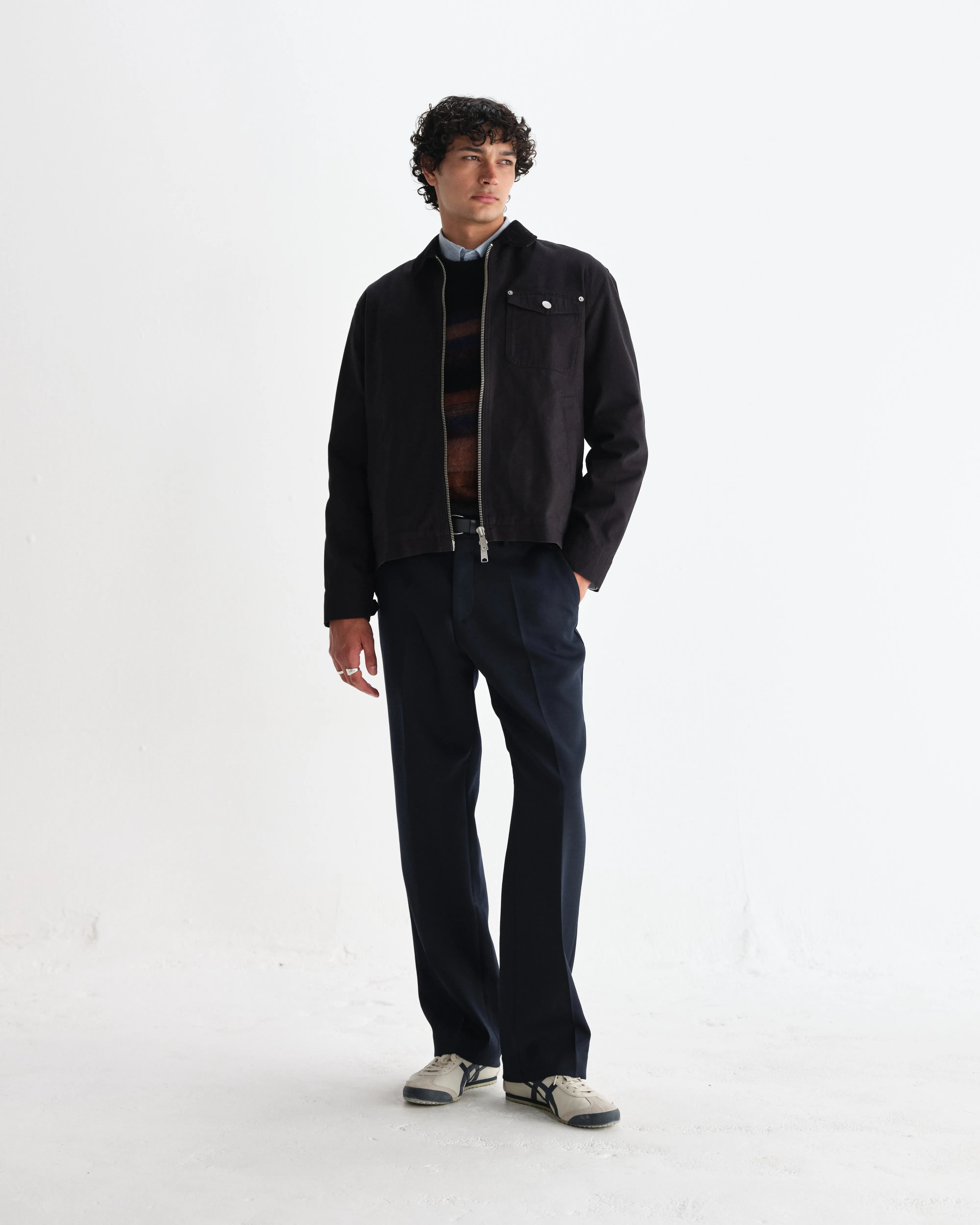 Mason - Black Canvas Work Jacket sold by Wax London product image thumbnail 4