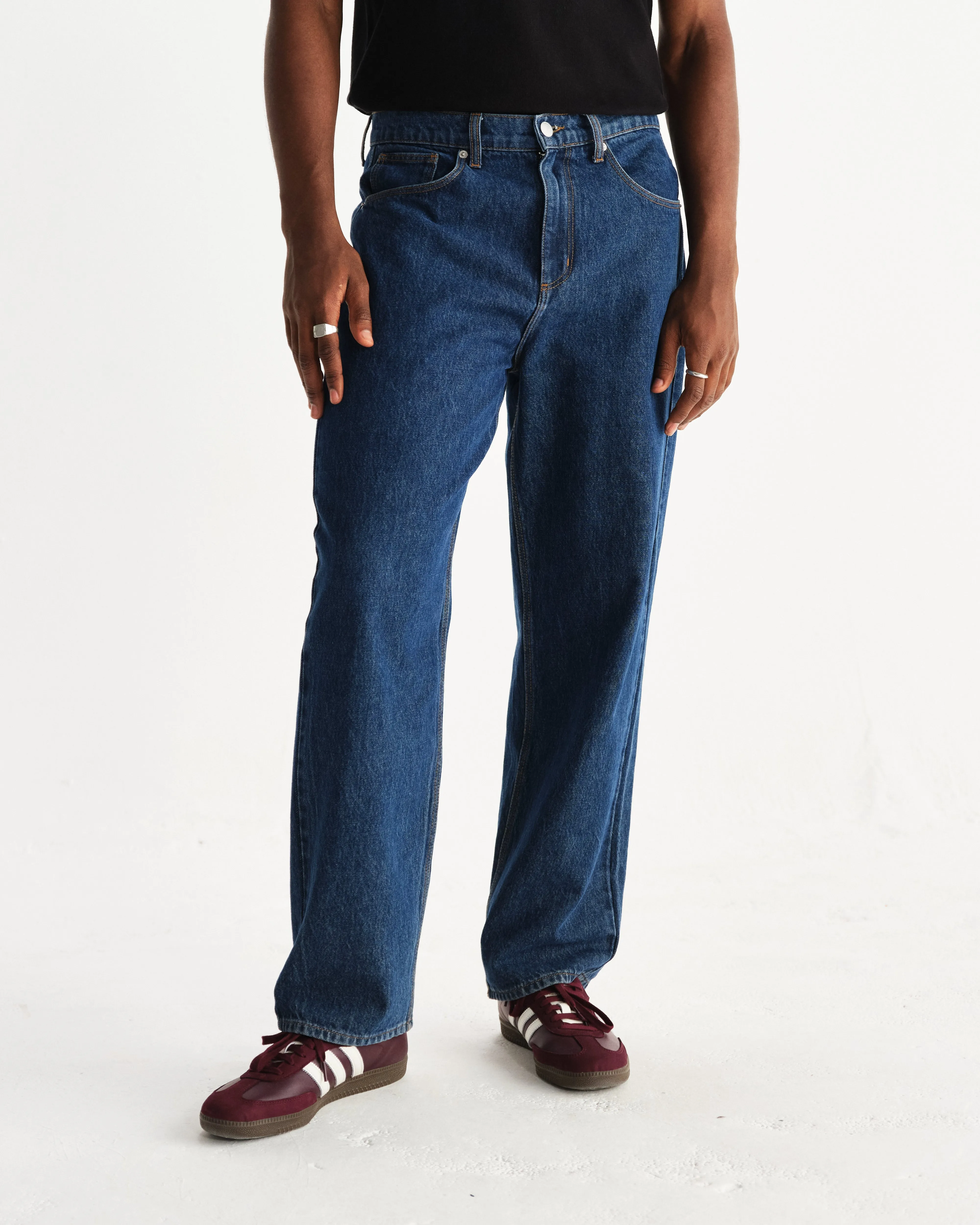 Felix - Vintage 90s Blue Wash Loose Fit Denim Jeans sold by Wax London product image thumbnail 3