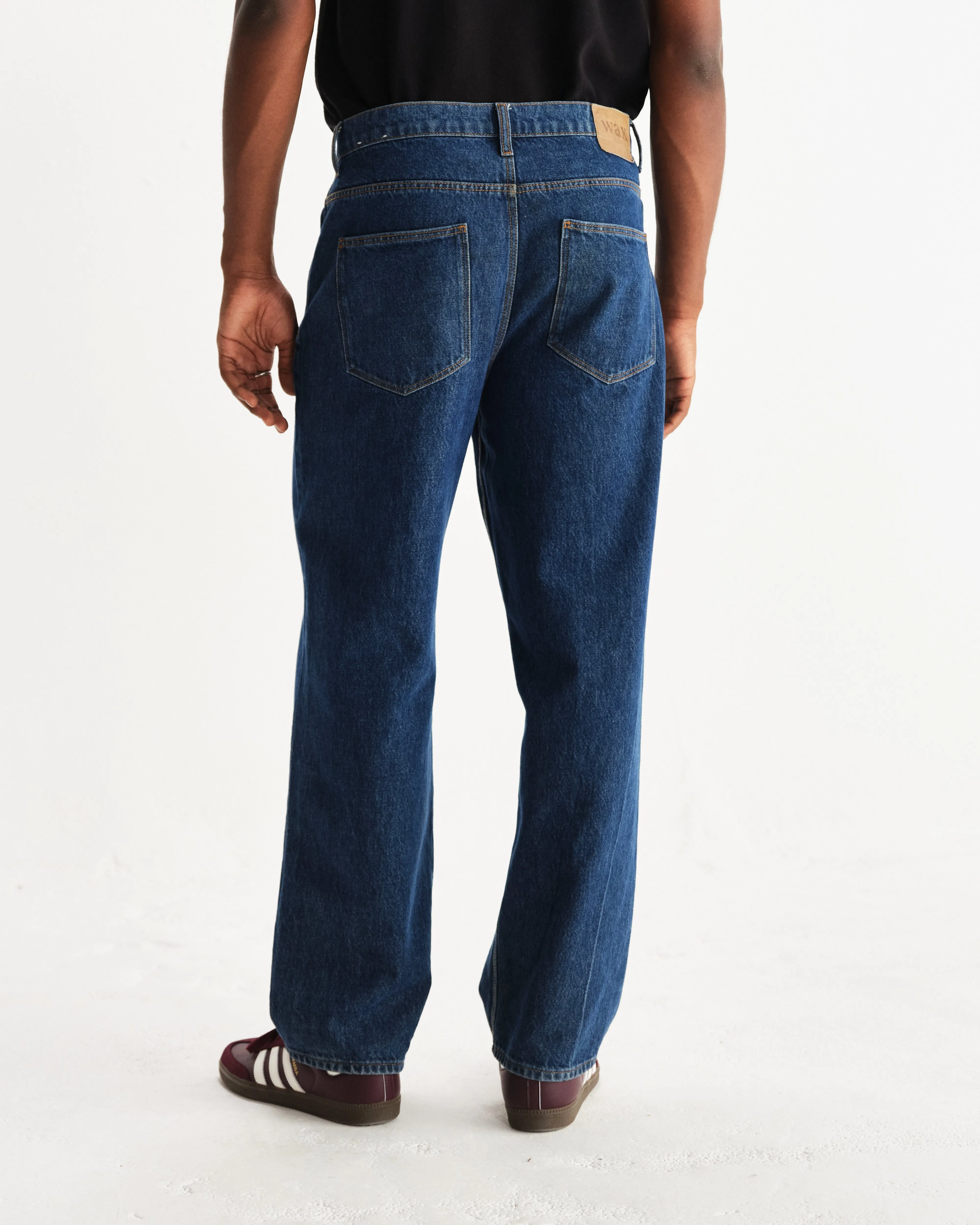Felix - Vintage 90s Blue Wash Loose Fit Denim Jeans sold by Wax London product image thumbnail 5