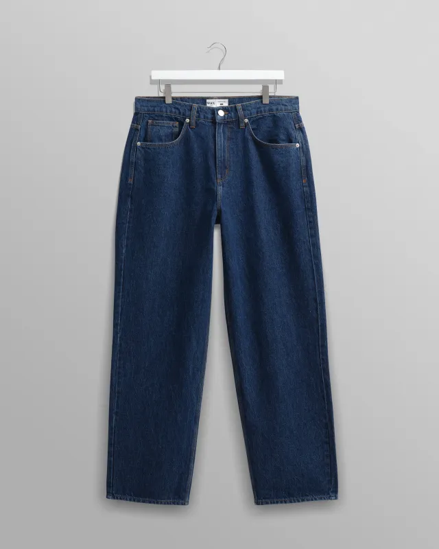 Felix - Vintage 90s Blue Wash Loose Fit Denim Jeans sold by Wax London