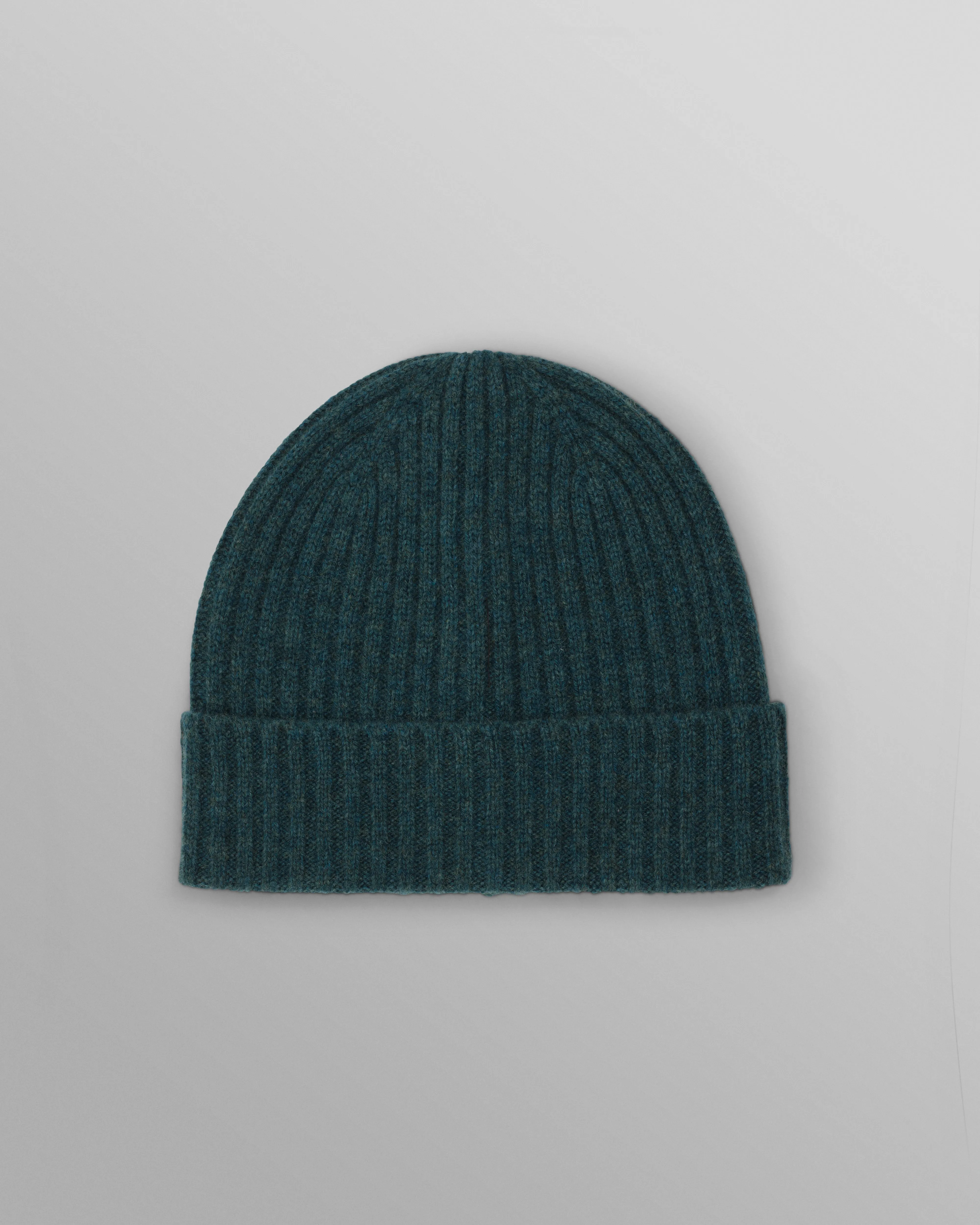 Brook - Forest Green Single Rib Wool Beanie sold by Wax London