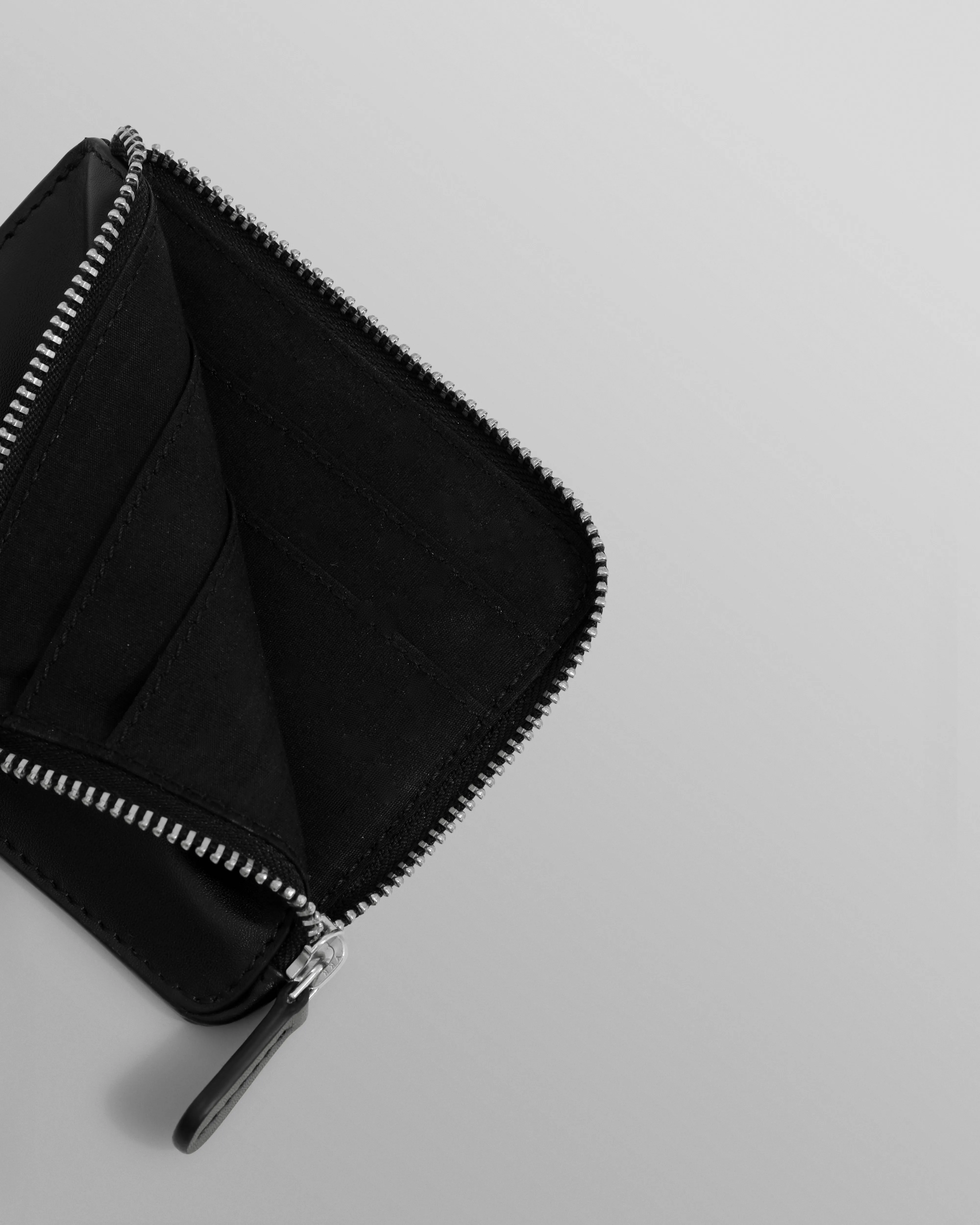 Harford - Black Leather Zip Wallet sold by Wax London product image thumbnail 4
