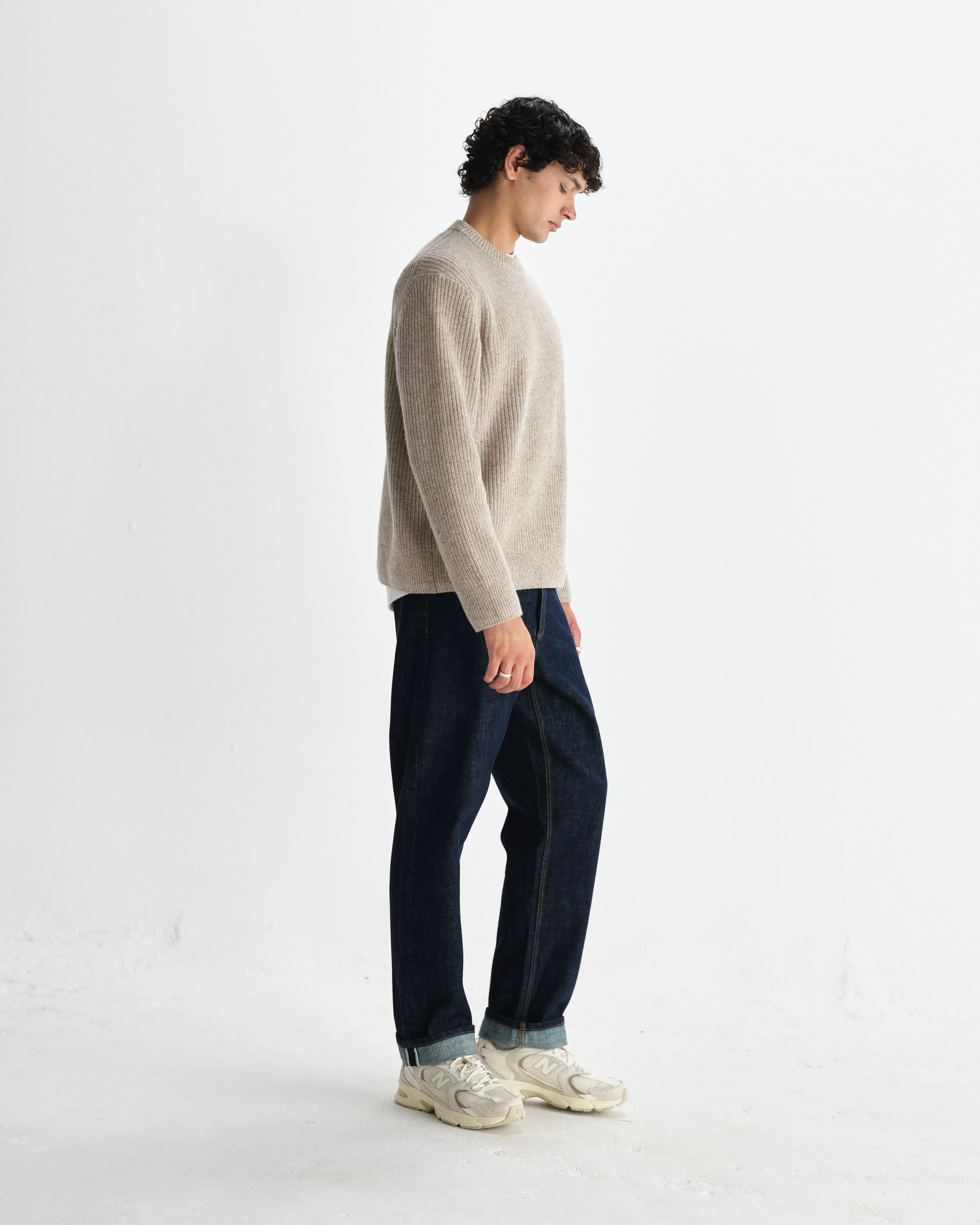 Wilde - Natural Donegal Wool Crewneck sold by Wax London product image thumbnail 5