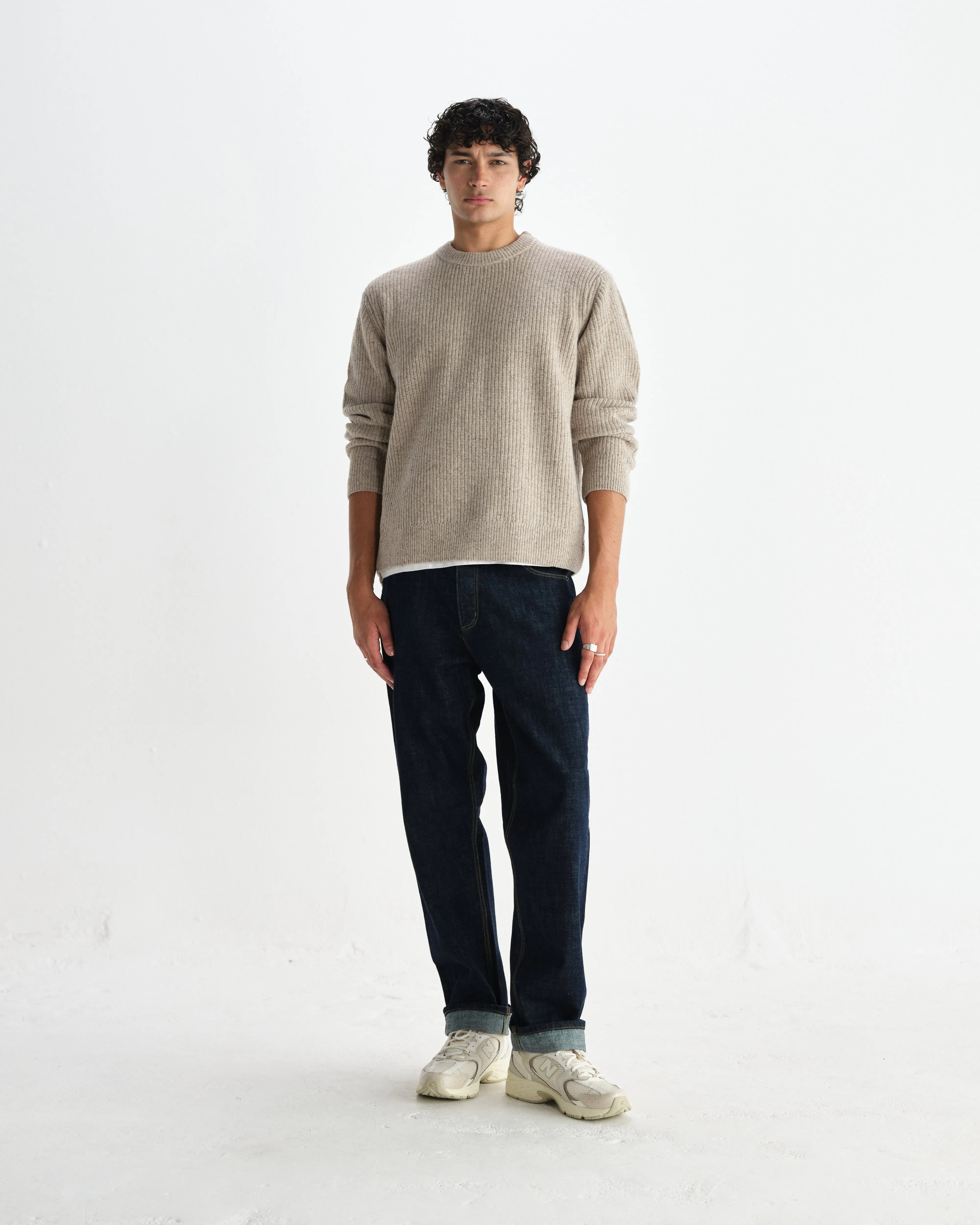 Wilde - Natural Donegal Wool Crewneck sold by Wax London product image thumbnail 4