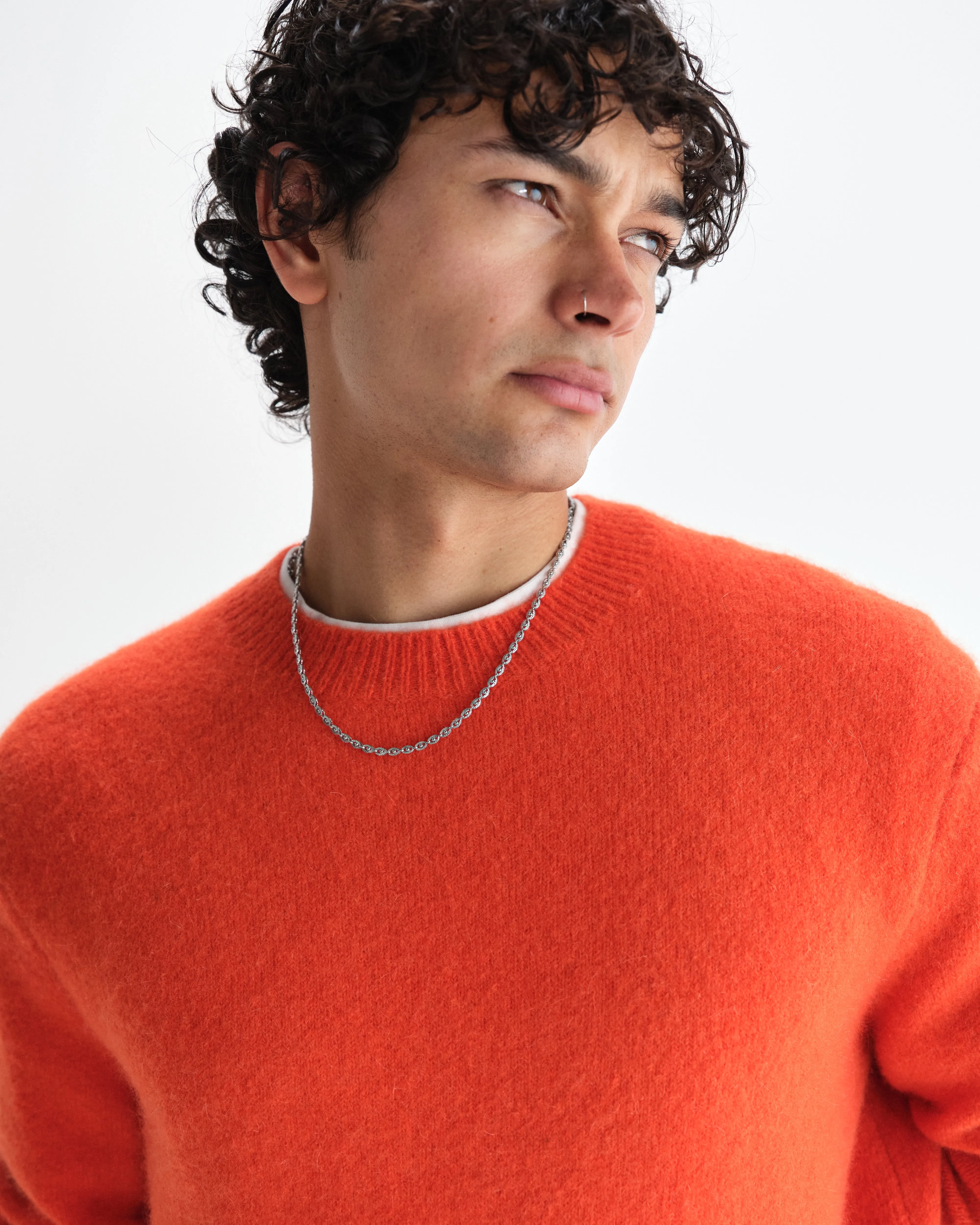 Wilde - Orange Fluffy Wool Crewneck sold by Wax London product image thumbnail 3