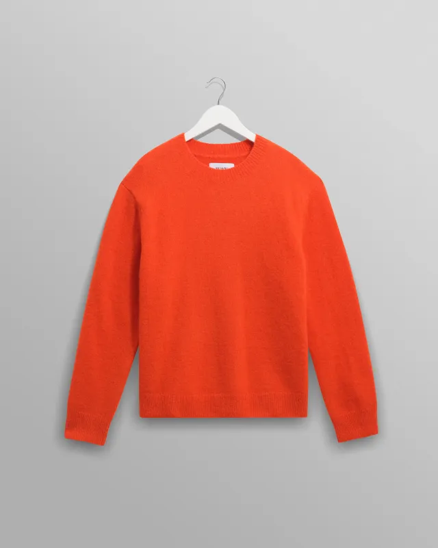 Wilde - Orange Fluffy Wool Crewneck sold by Wax London