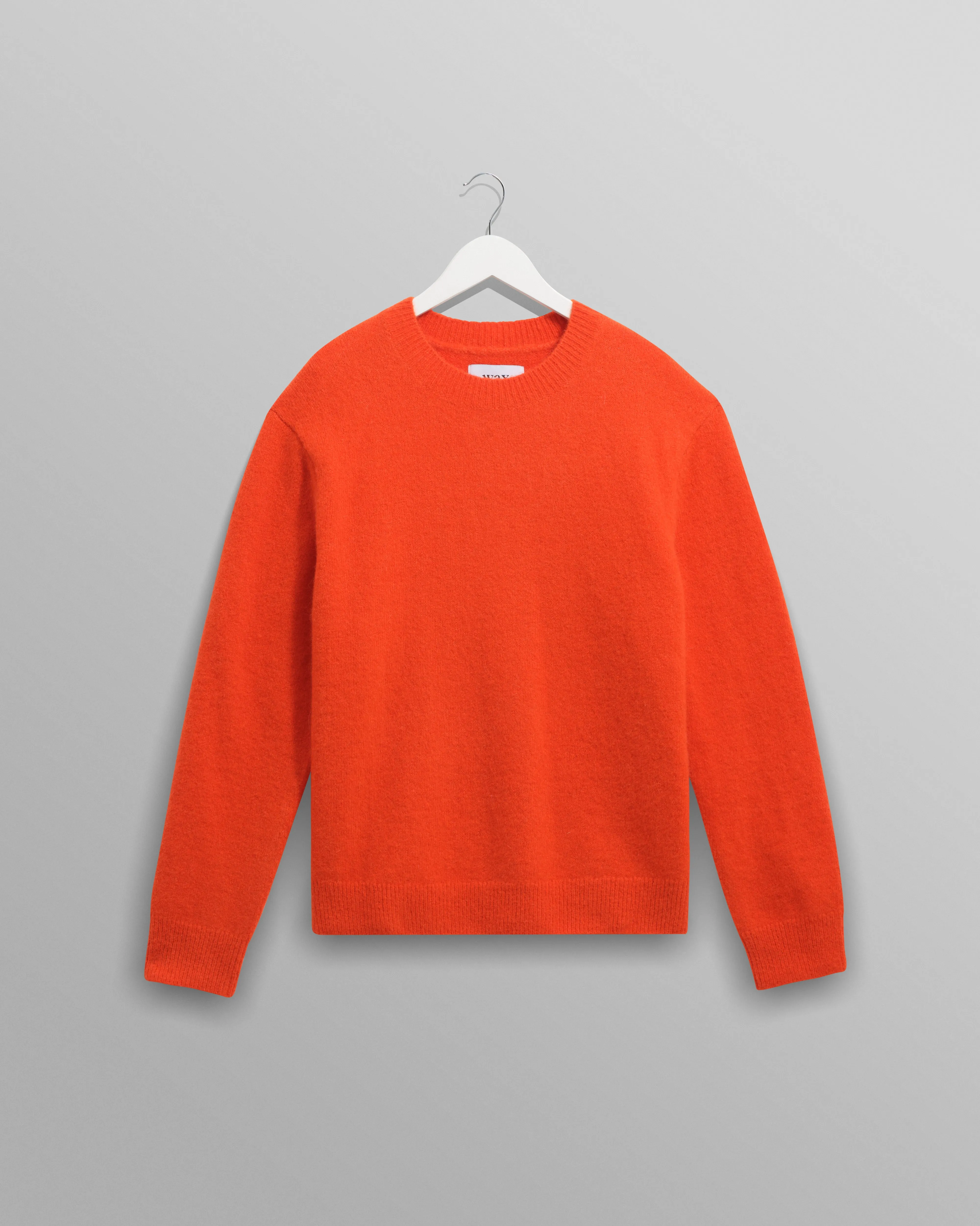 Wilde - Orange Fluffy Wool Crewneck sold by Wax London