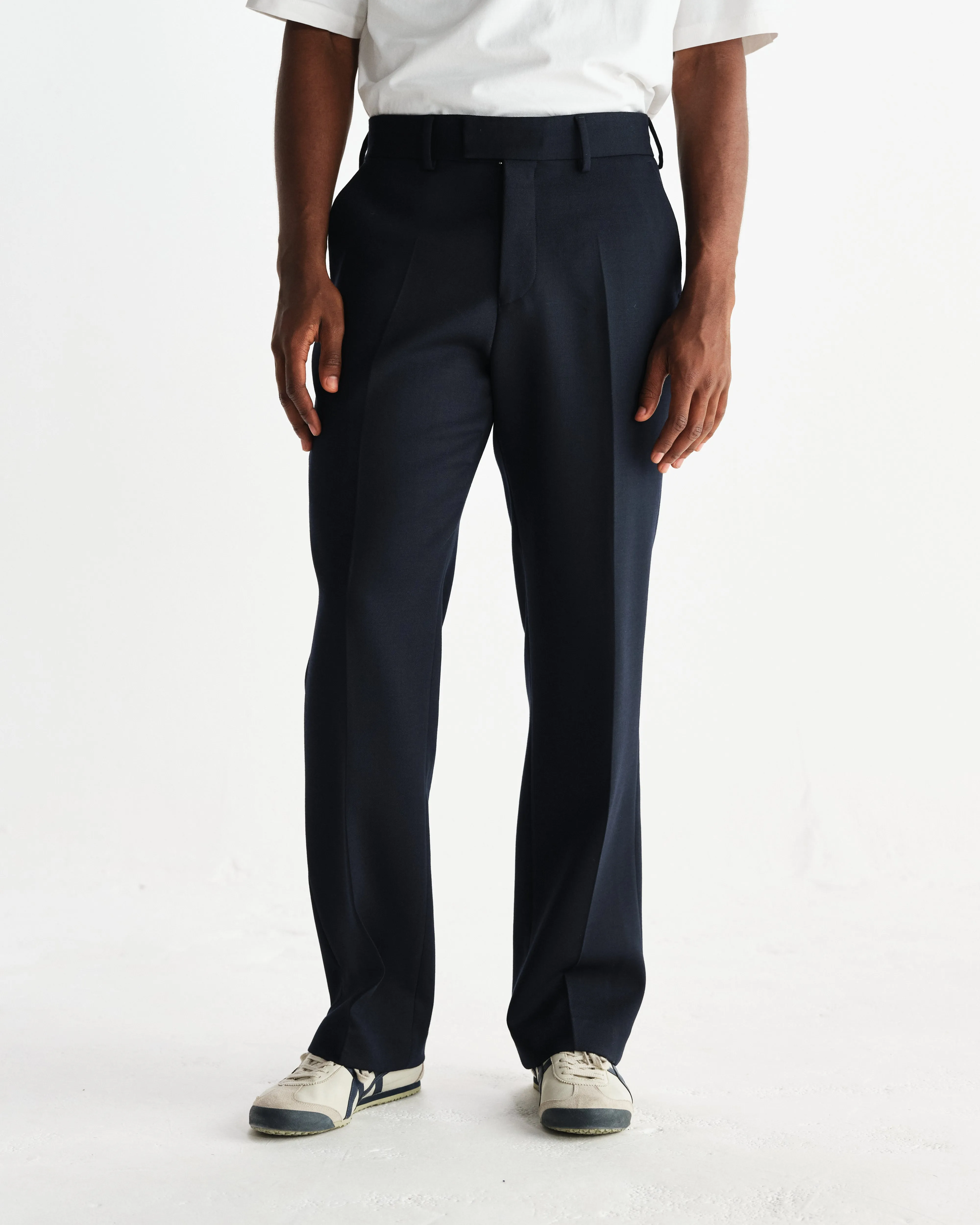 Aston - Navy Heavy Twill Trousers sold by Wax London product image thumbnail 4