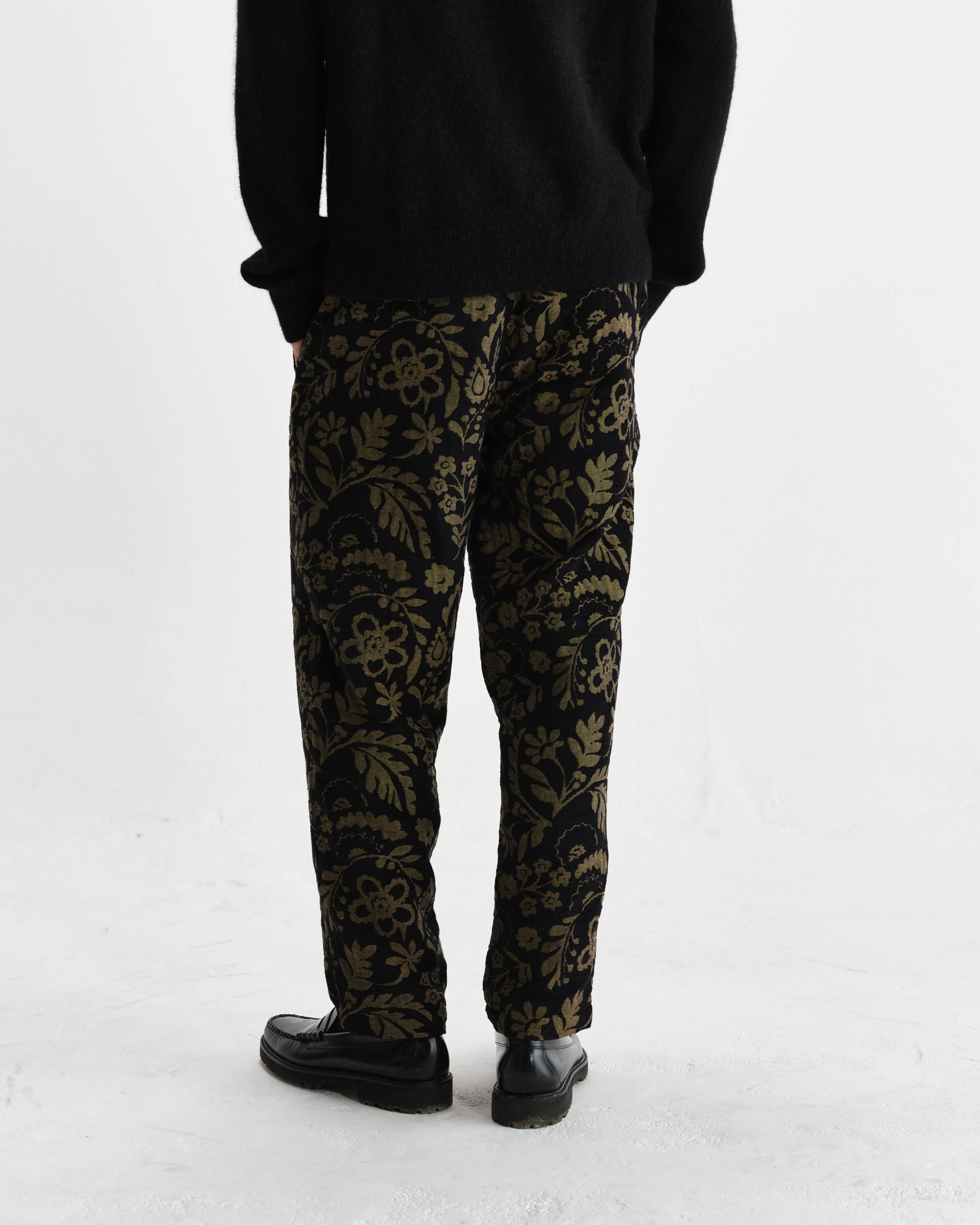 Tyne - Black And Khaki Chenille Jacquard Trousers sold by Wax London product image thumbnail 5