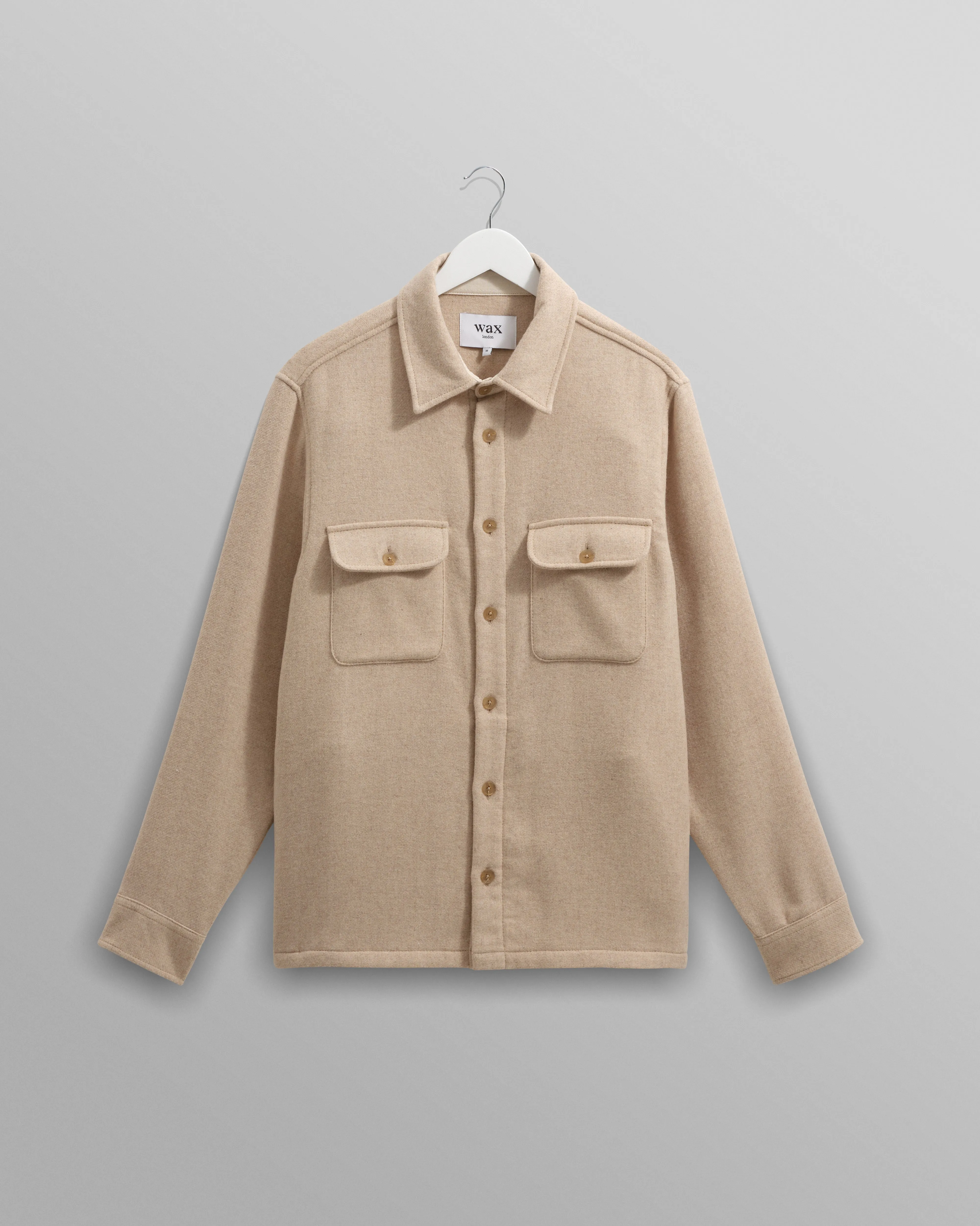 Lomond - Natural Heavy Wool Overshirt sold by Wax London