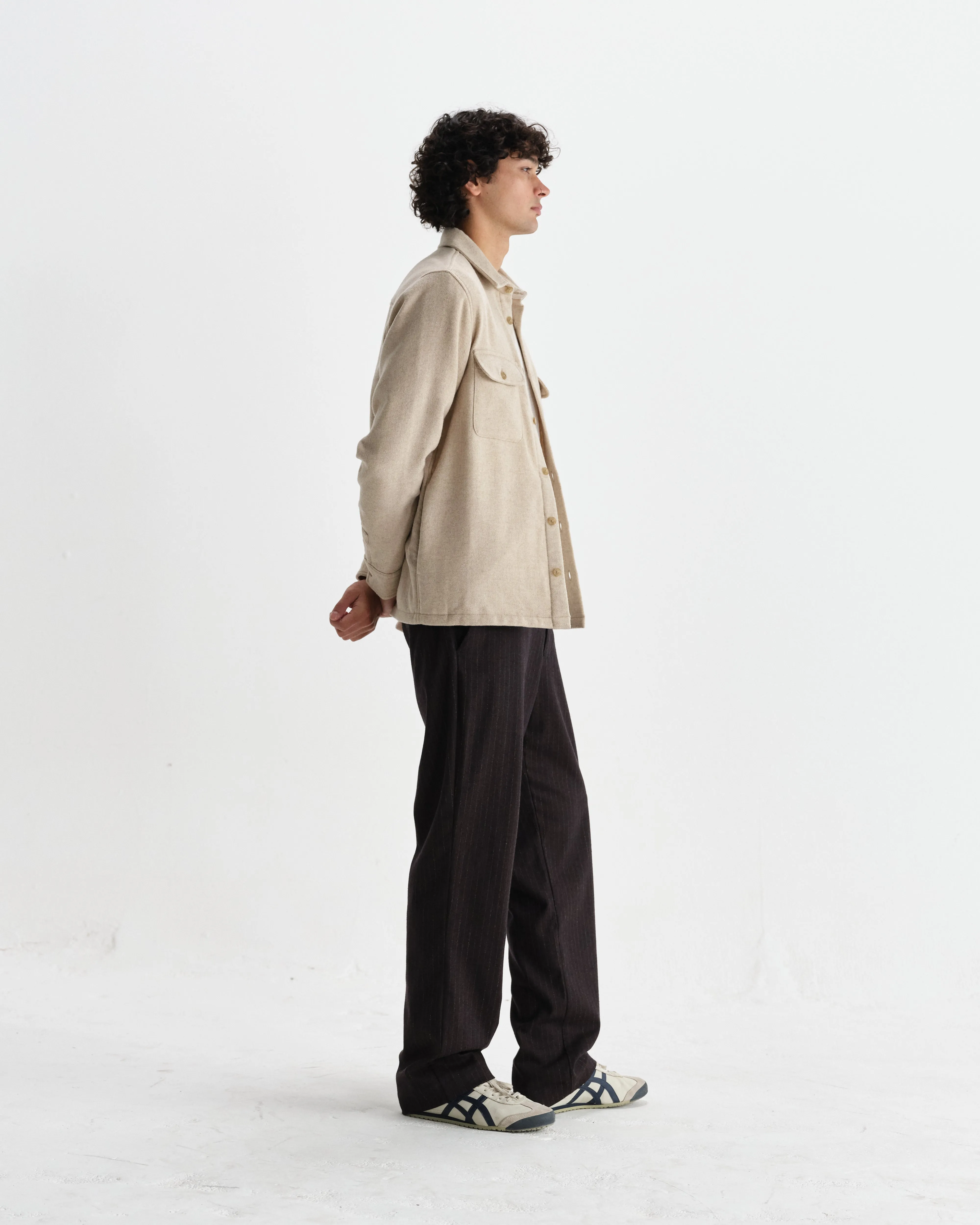 Lomond - Natural Heavy Wool Overshirt sold by Wax London product image thumbnail 5