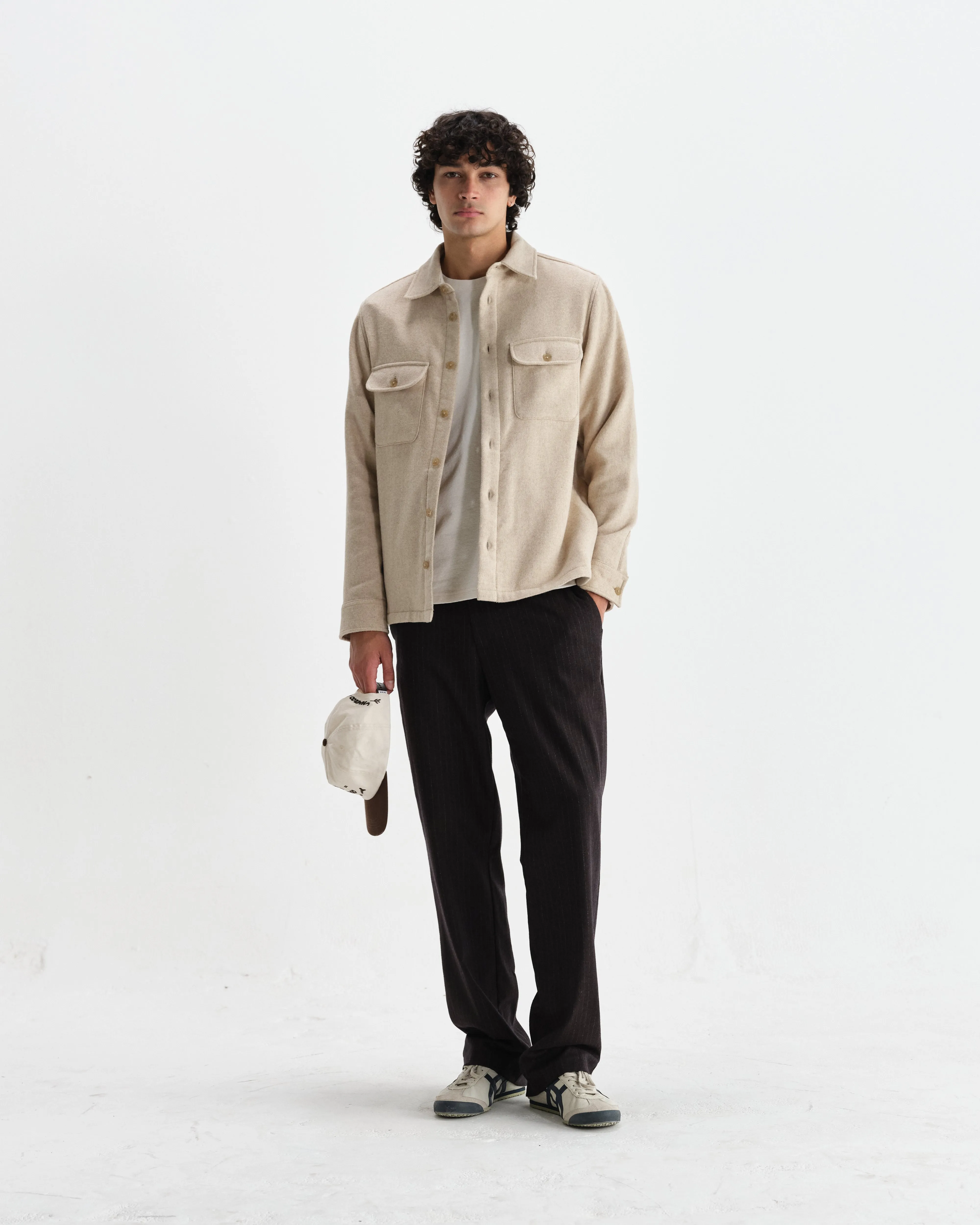 Lomond - Natural Heavy Wool Overshirt sold by Wax London product image thumbnail 4