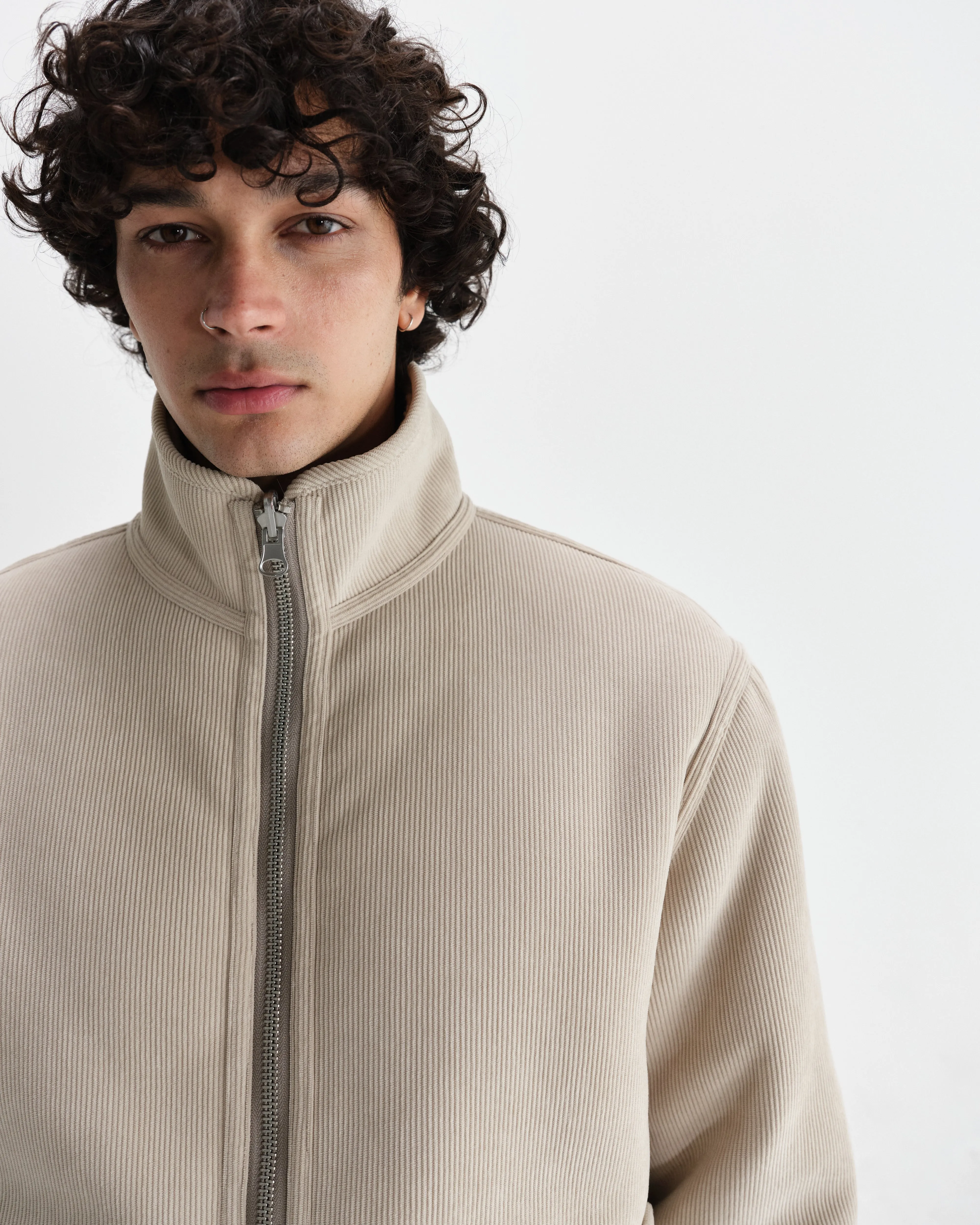 Killick - Natural Reversible Corduroy Borg Jacket sold by Wax London product image thumbnail 4