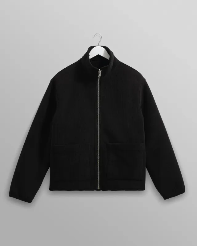 Killick - Black Reversible Corduroy Borg Jacket sold by Wax London