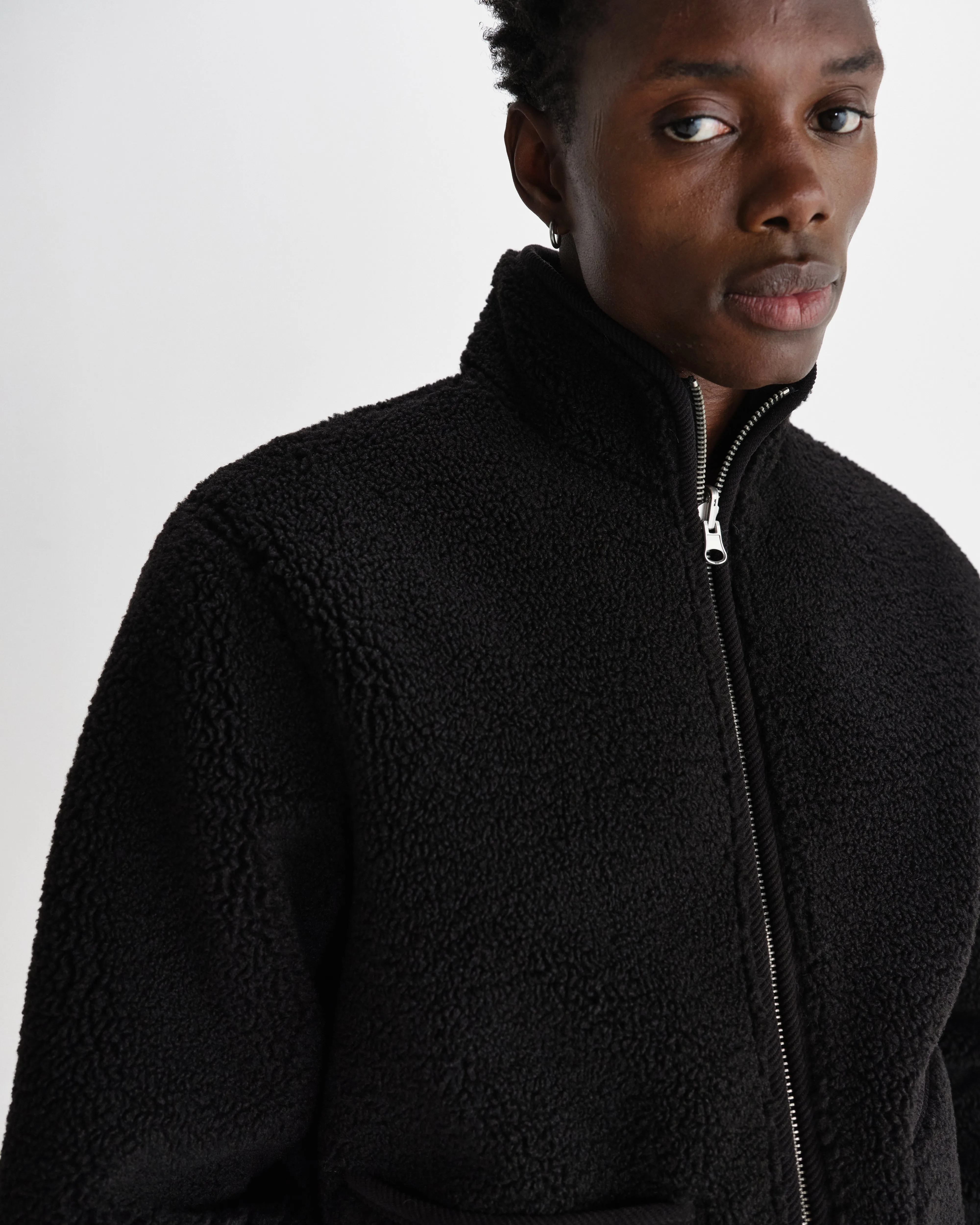 Killick - Black Reversible Corduroy Borg Jacket sold by Wax London product image thumbnail 4