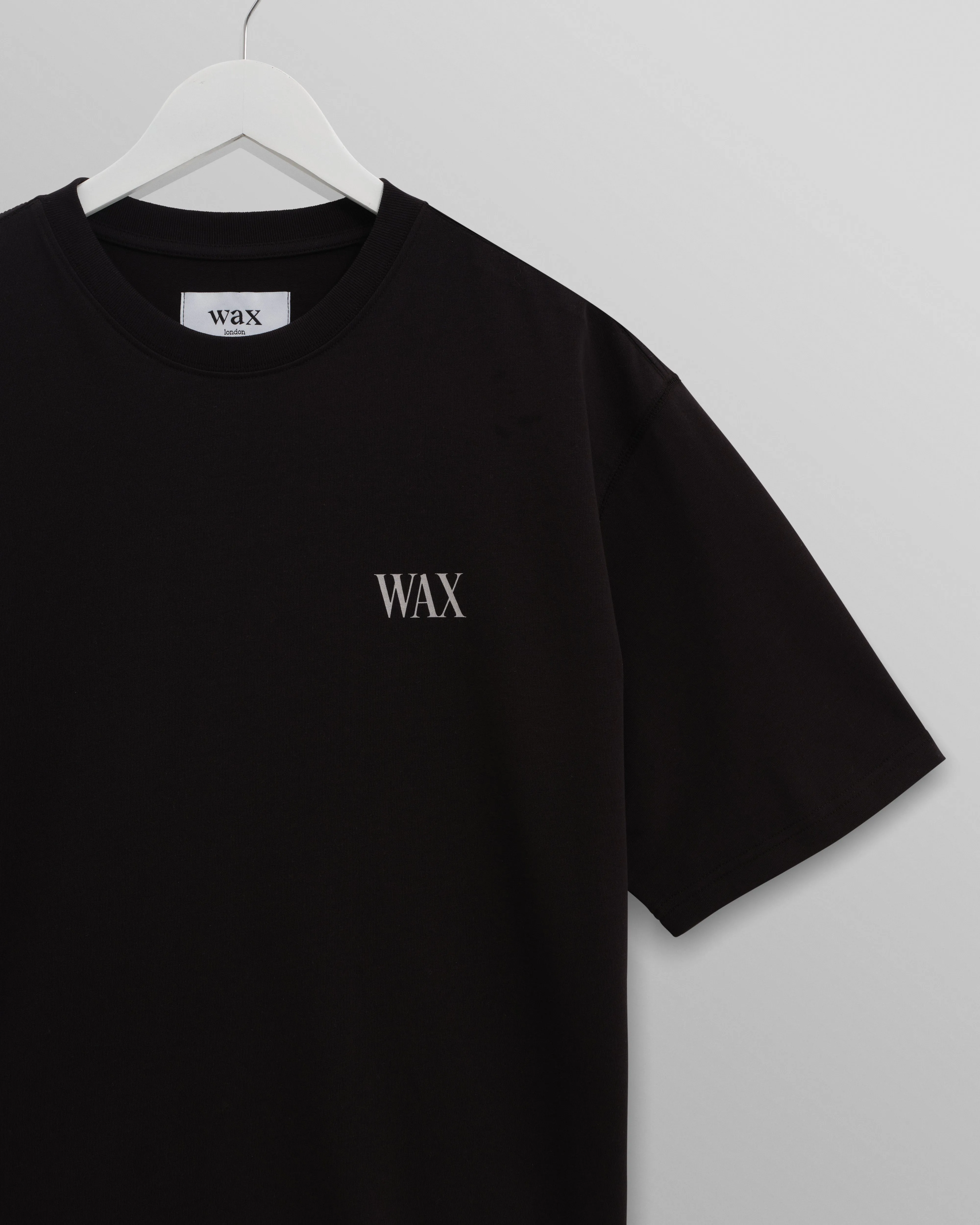 Milton - Black And Beige Botanical Graphic Cotton T-Shirt sold by Wax London product image thumbnail 3