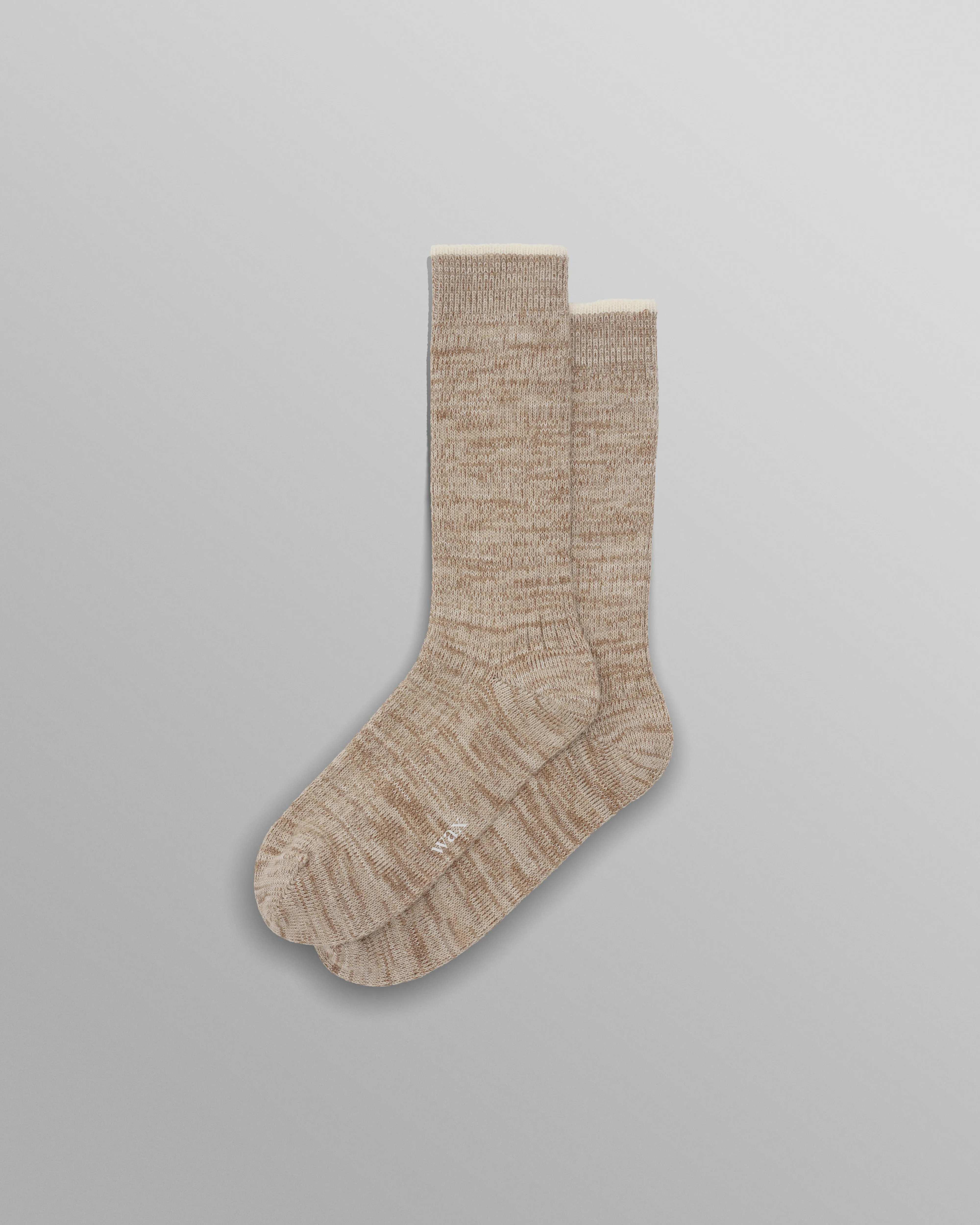 Sandwell - Ecru Twisted Cotton Socks sold by Wax London