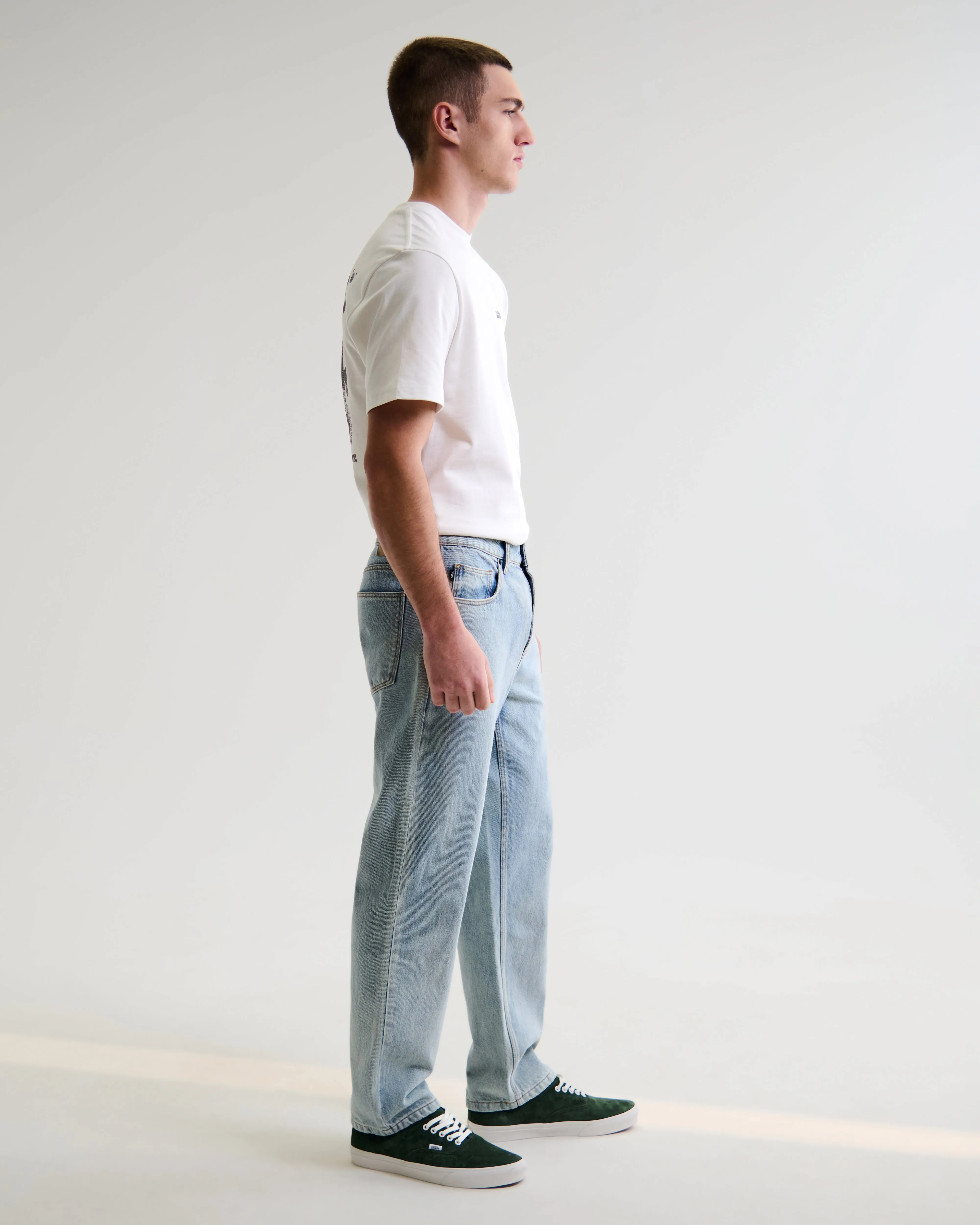 RUSSELL STRAIGHT FIT JEAN VINTAGE DENIM LIGHT BLUE WASH sold by Wax London product image thumbnail 4