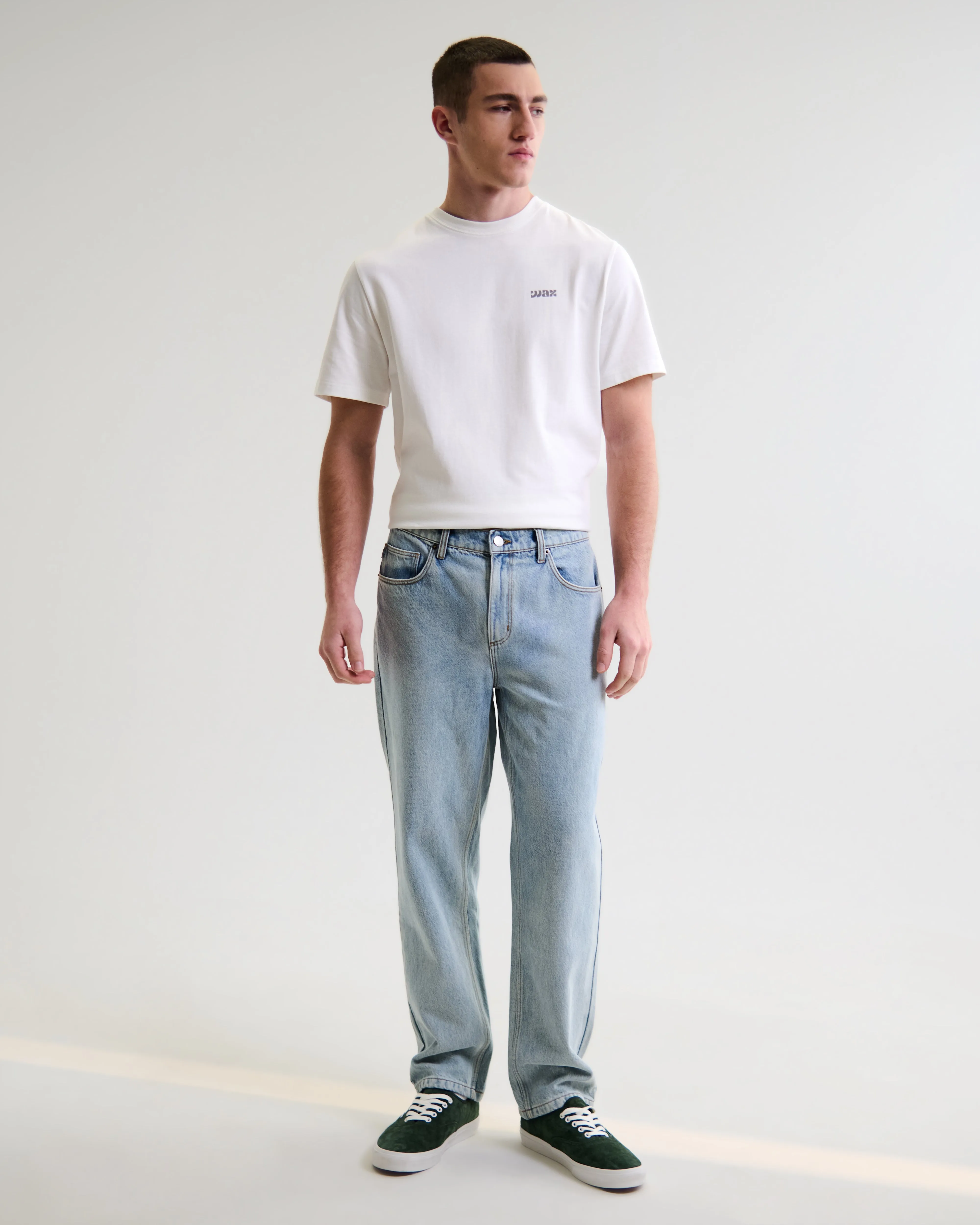 RUSSELL STRAIGHT FIT JEAN VINTAGE DENIM LIGHT BLUE WASH sold by Wax London product image thumbnail 2