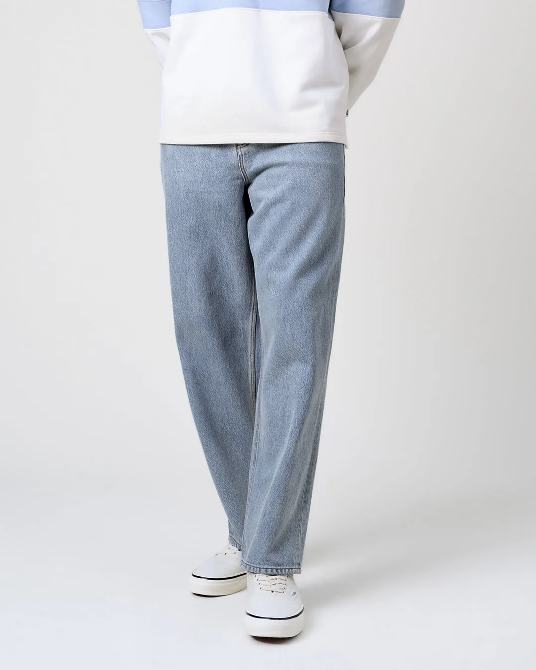 Felix - Light Blue Wash Loose Fit Denim Jeans sold by Wax London product image thumbnail 2