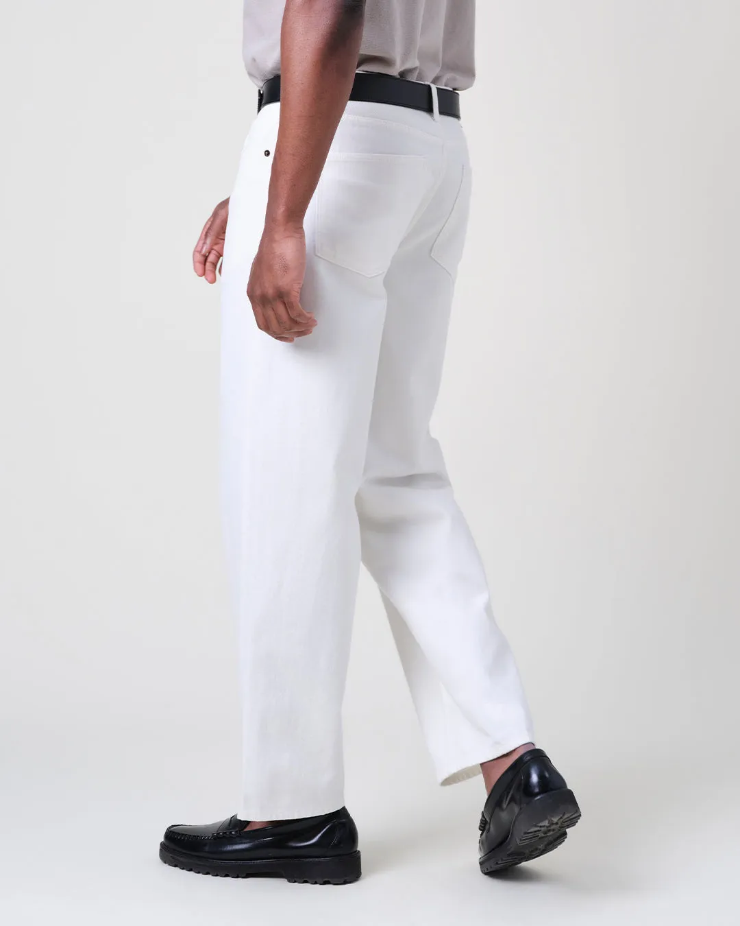 Felix - Off White Loose Fit Denim Jeans sold by Wax London product image thumbnail 4