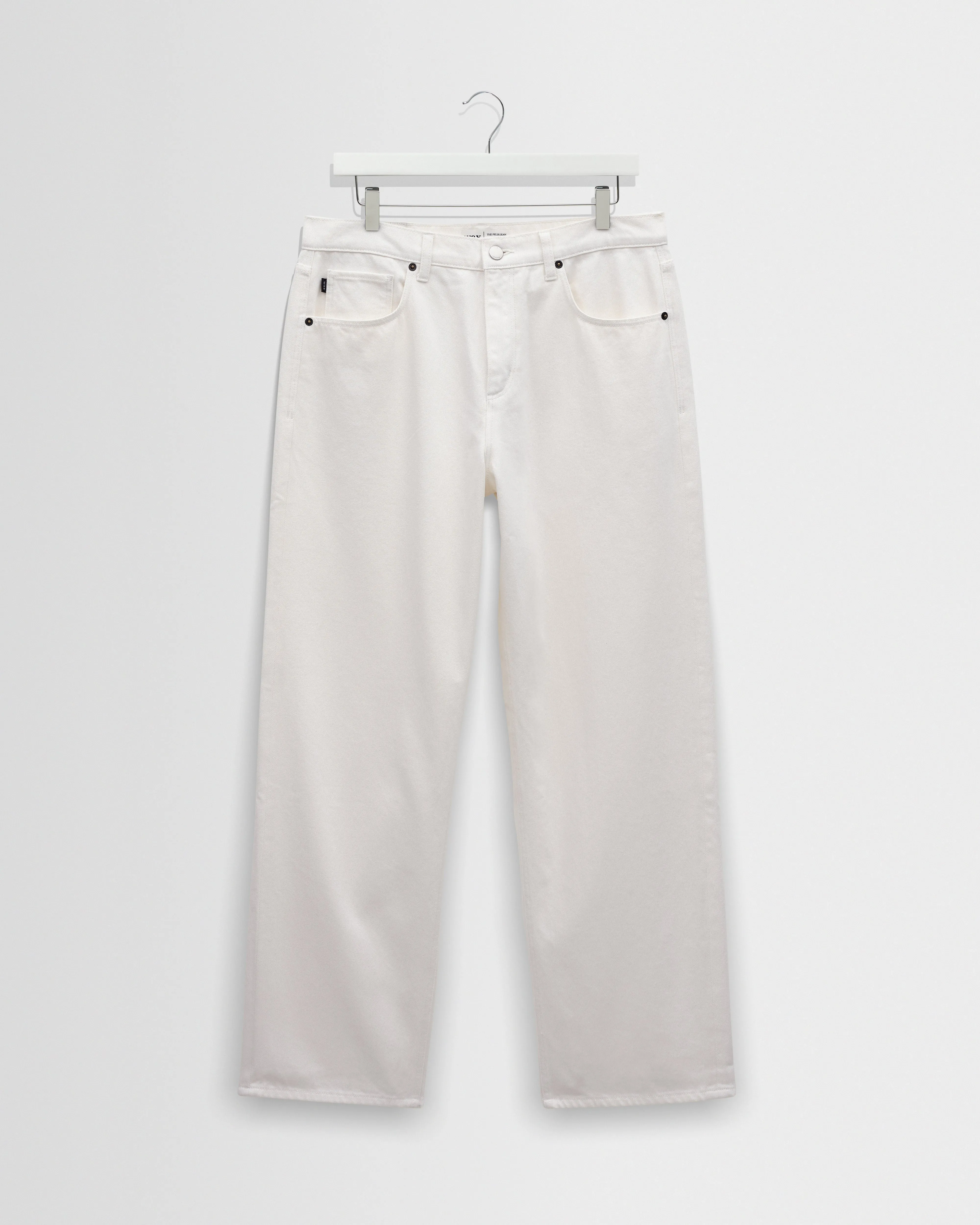Felix - Off White Loose Fit Denim Jeans sold by Wax London