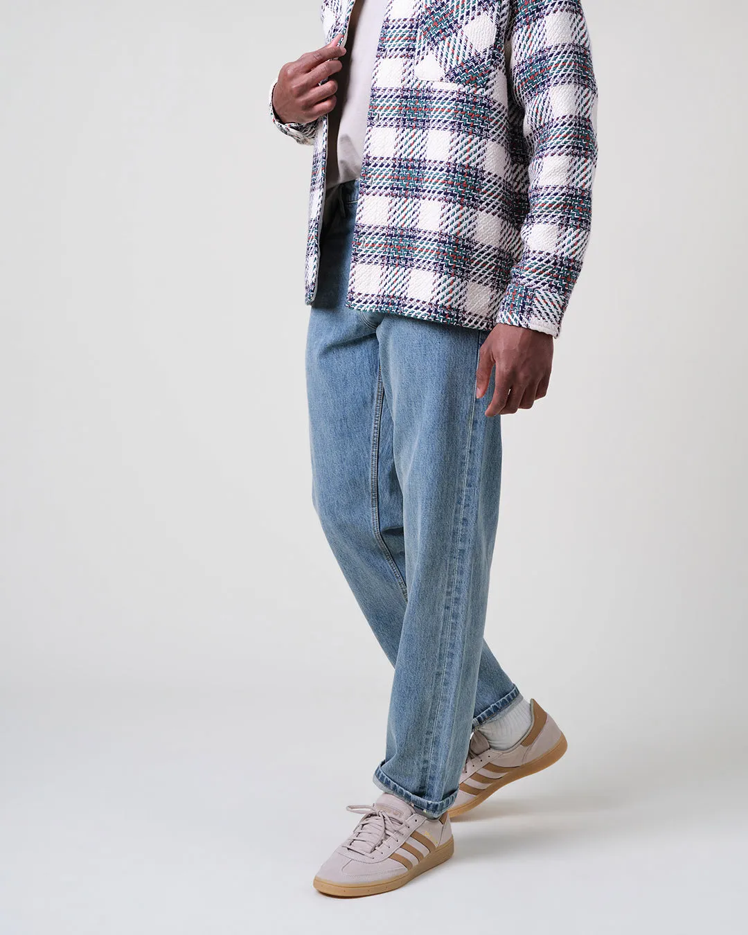 Russell - Blue Wash Selvedge Straight Fit Denim Jeans sold by Wax London product image thumbnail 3