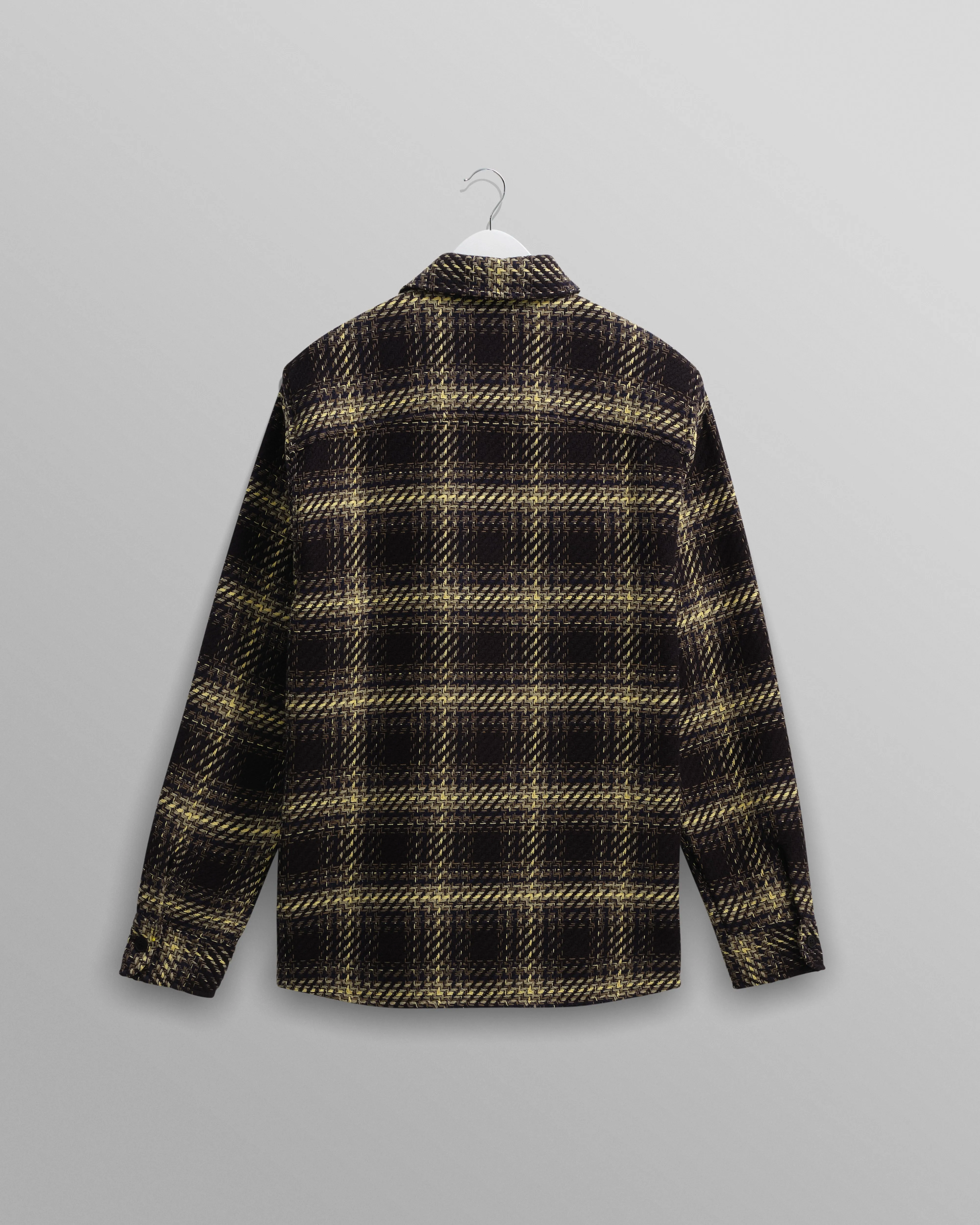 Whiting - Black And Yellow Hutton Check Overshirt sold by Wax London product image thumbnail 3