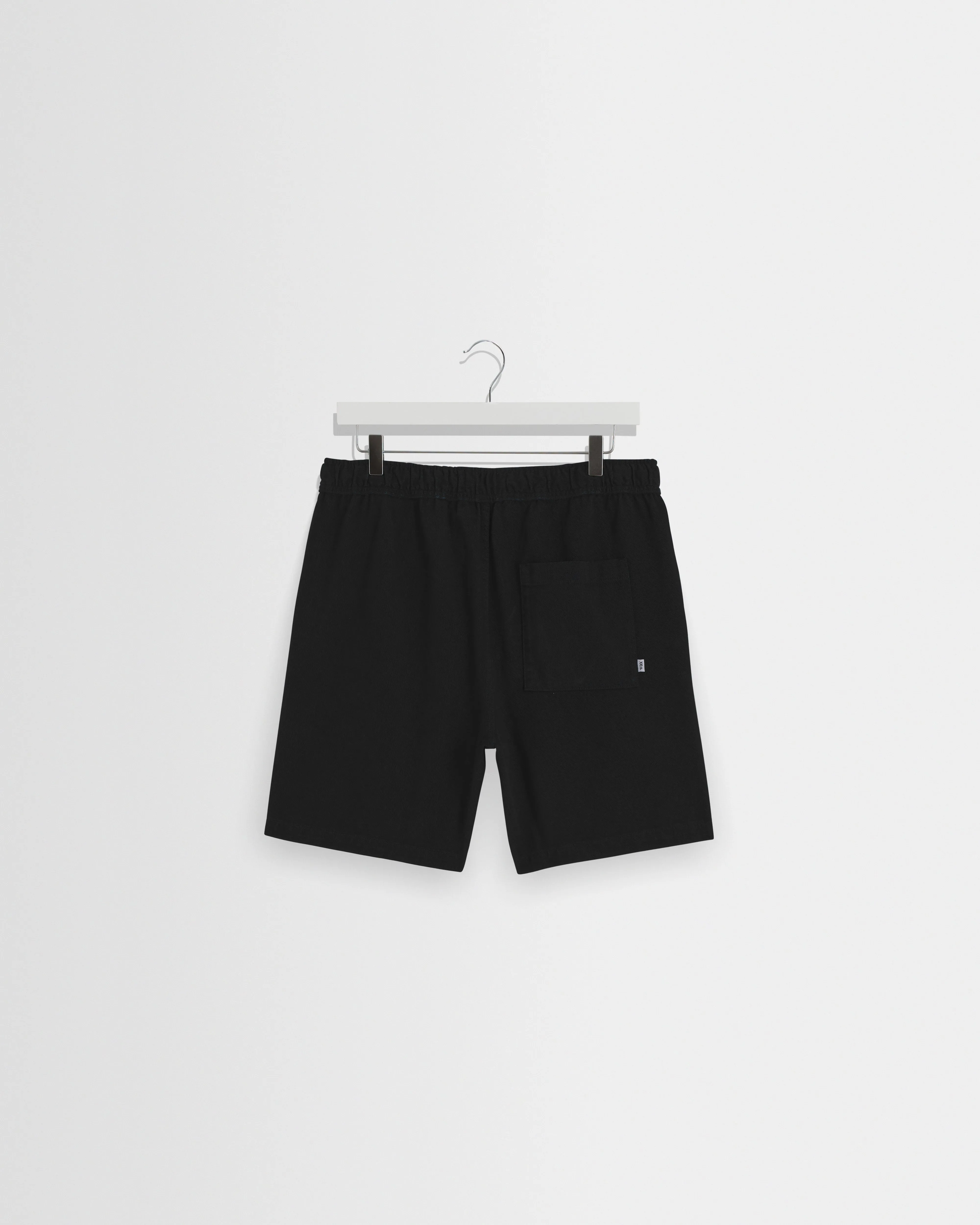 Kurt - Black Organic Cotton Twill Shorts sold by Wax London product image thumbnail 3