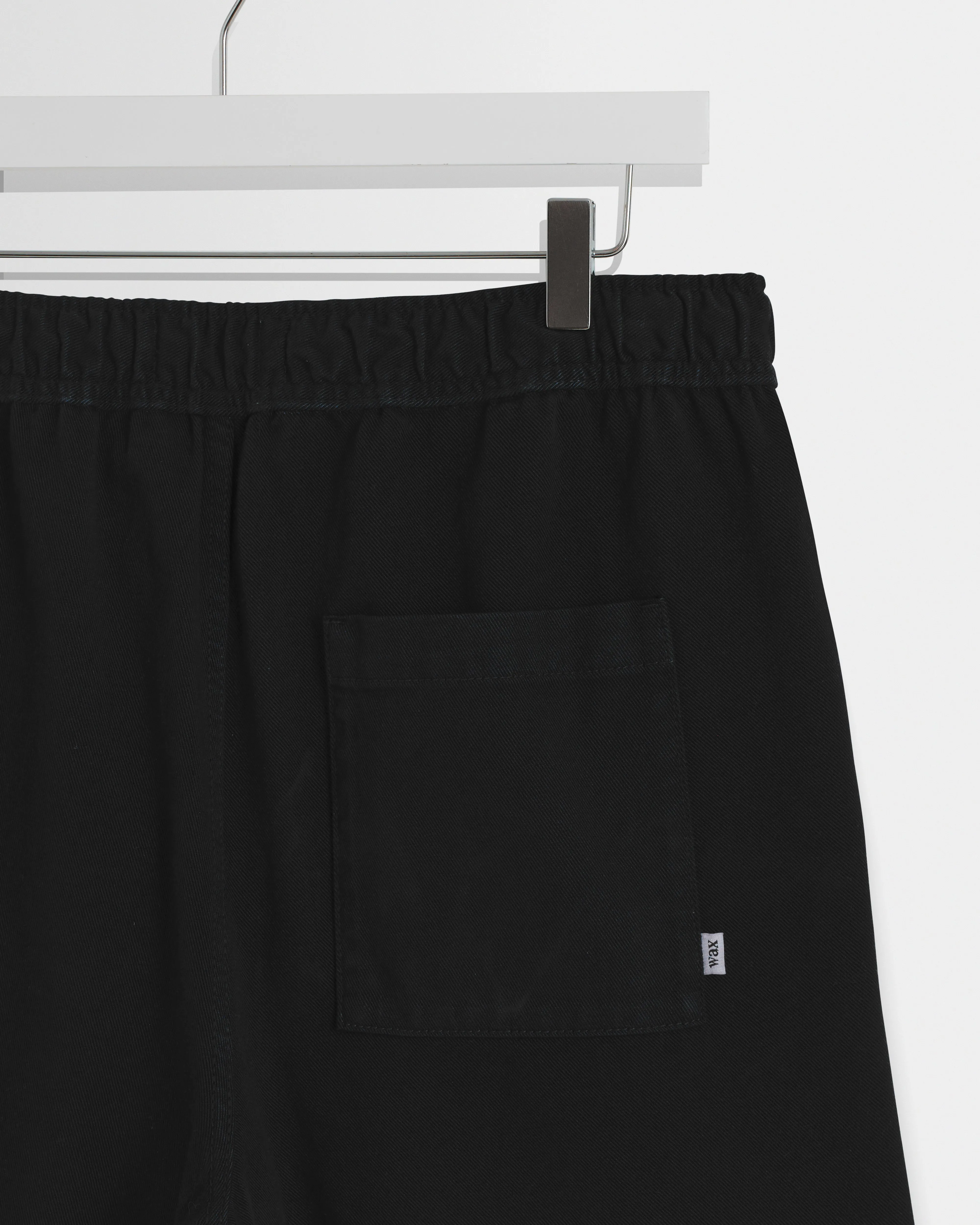 Kurt - Black Organic Cotton Twill Shorts sold by Wax London product image thumbnail 4