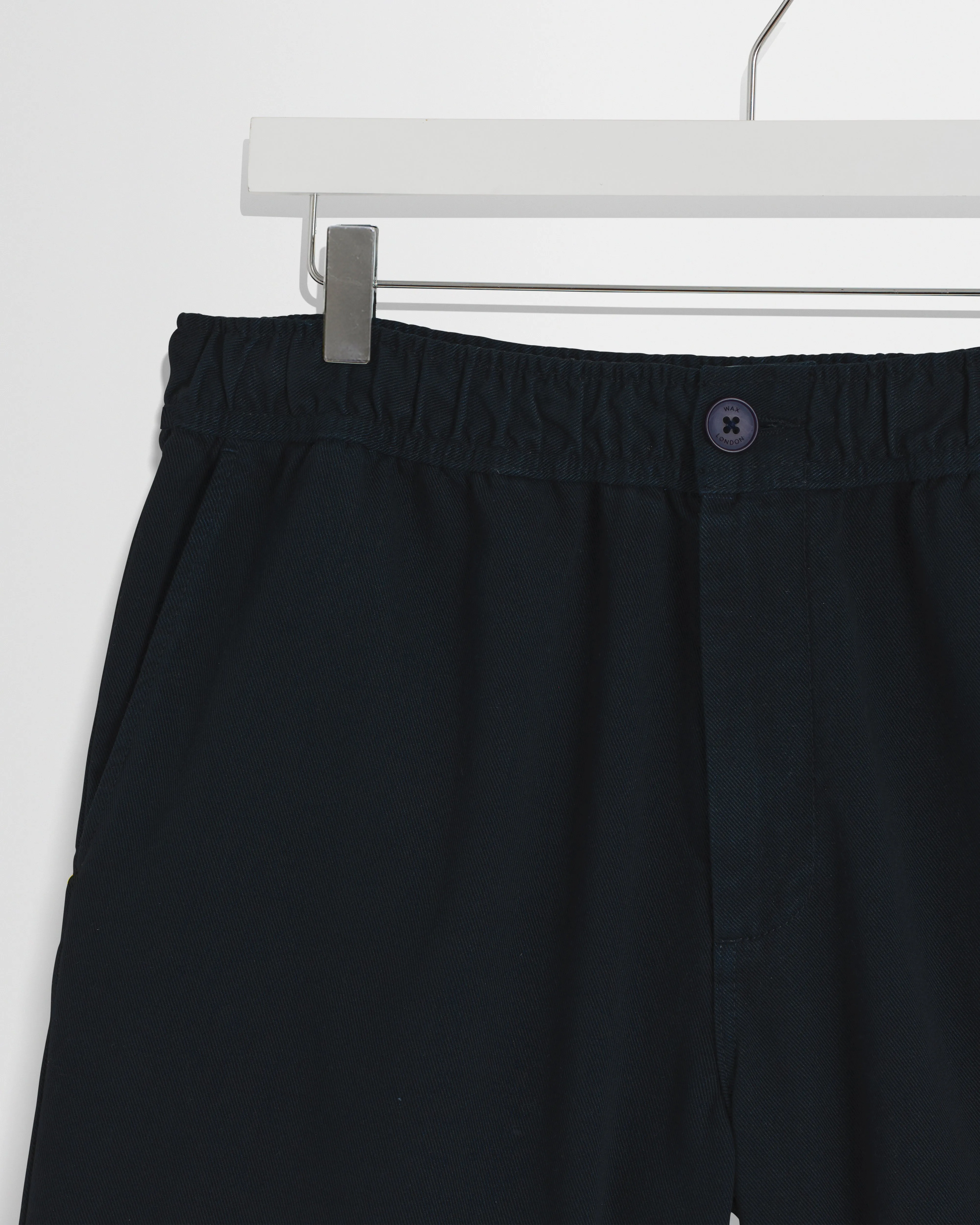 Kurt - Navy Organic Cotton Twill Shorts sold by Wax London product image thumbnail 2