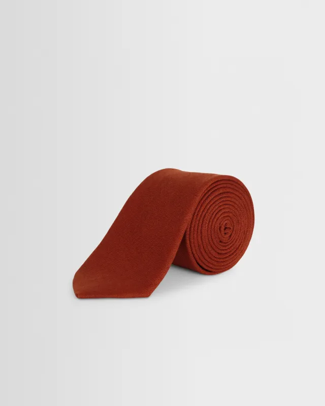 Pavillion - Rust Linen Tie made by Wax London
