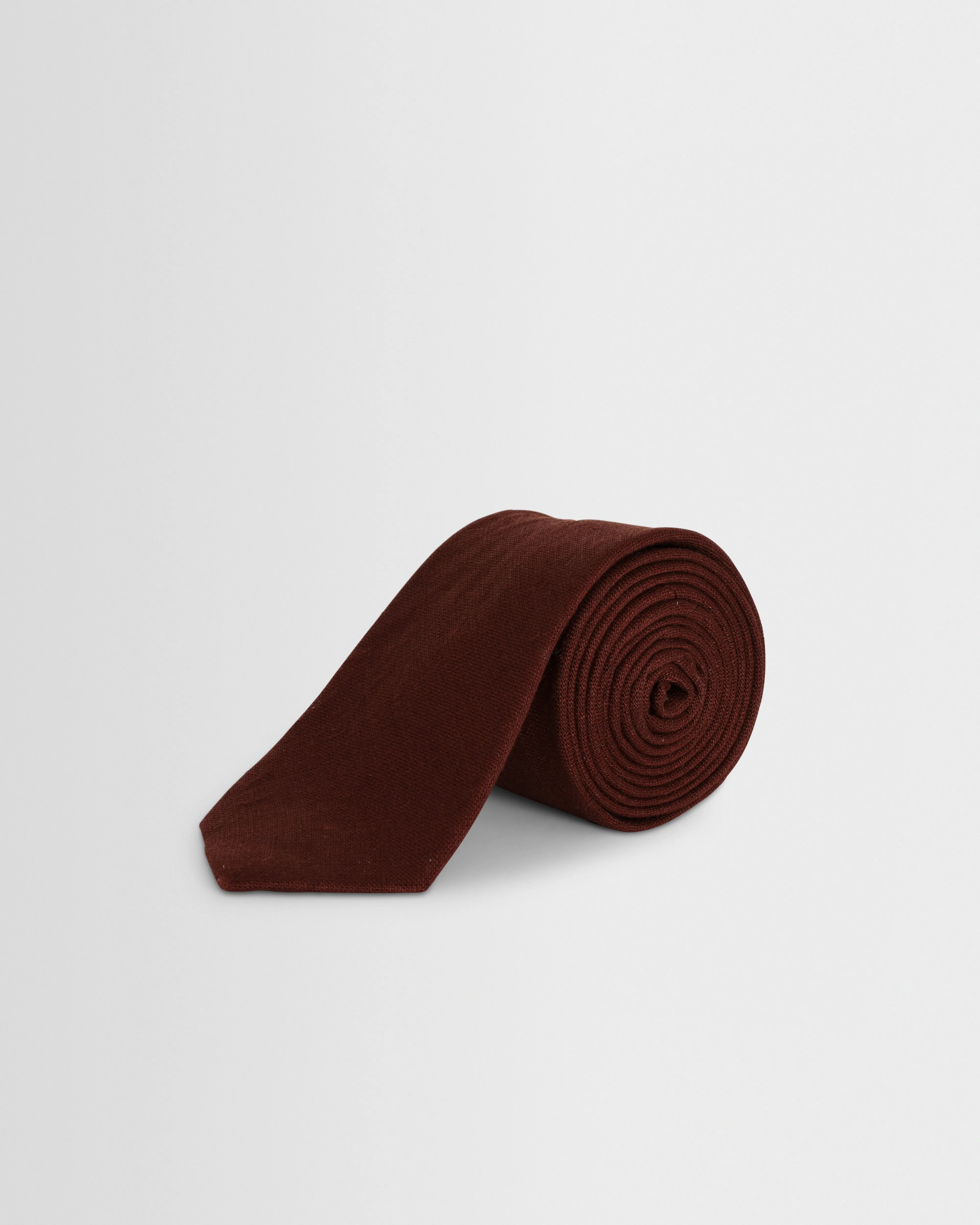 Pavillion - Merlot Linen Tie sold by Wax London
