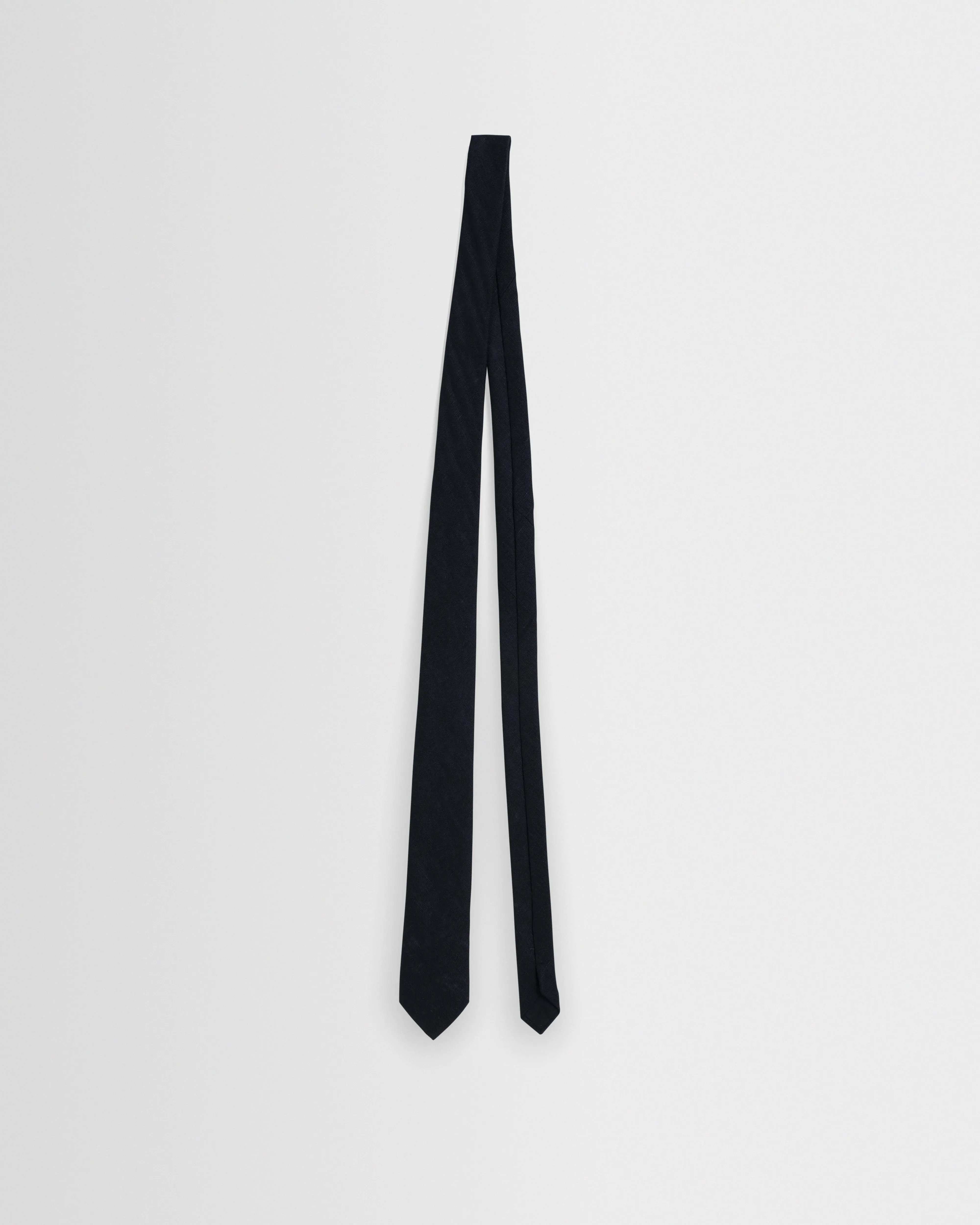 Pavillion - Navy Linen Tie sold by Wax London product image thumbnail 2