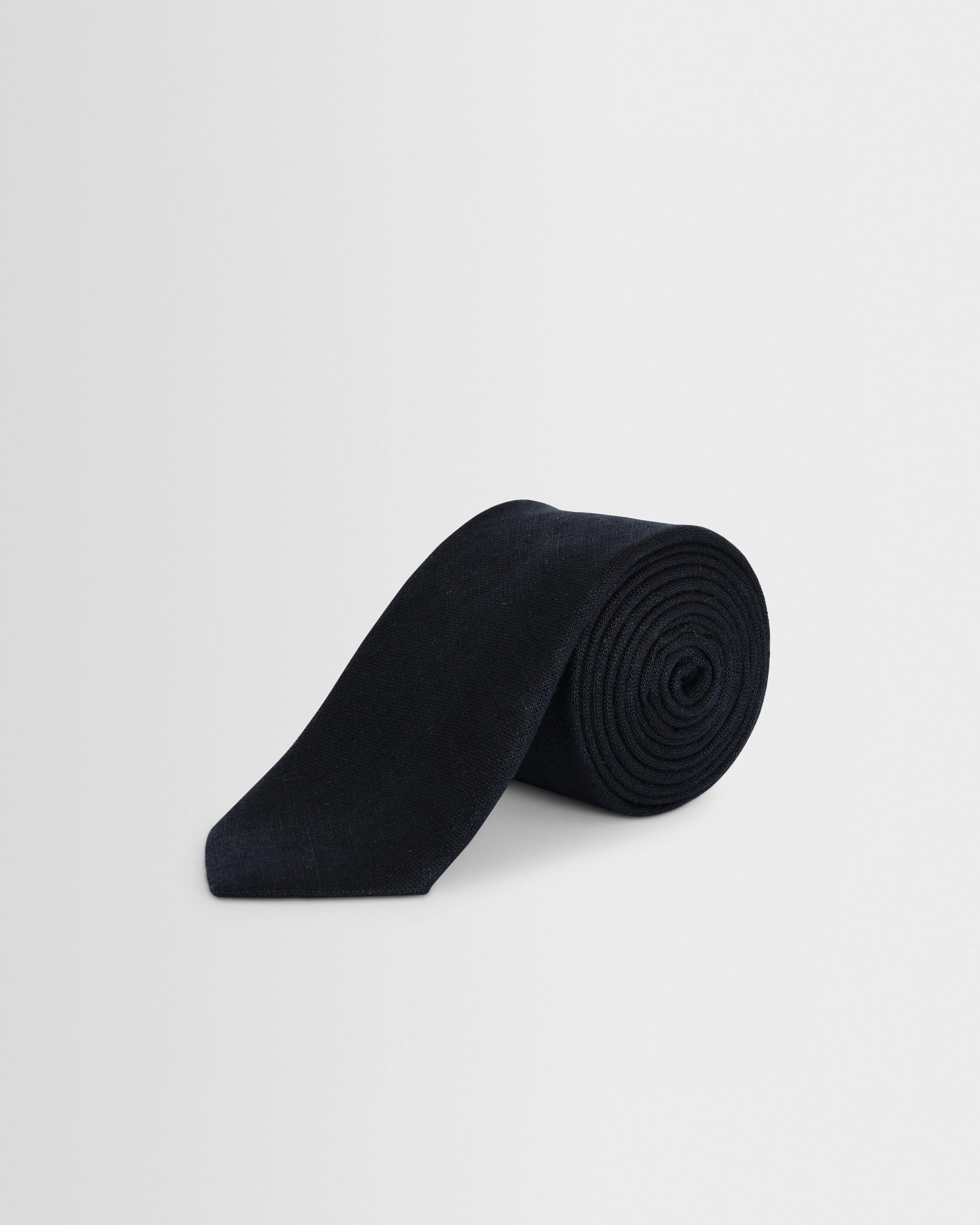 Pavillion - Navy Linen Tie sold by Wax London