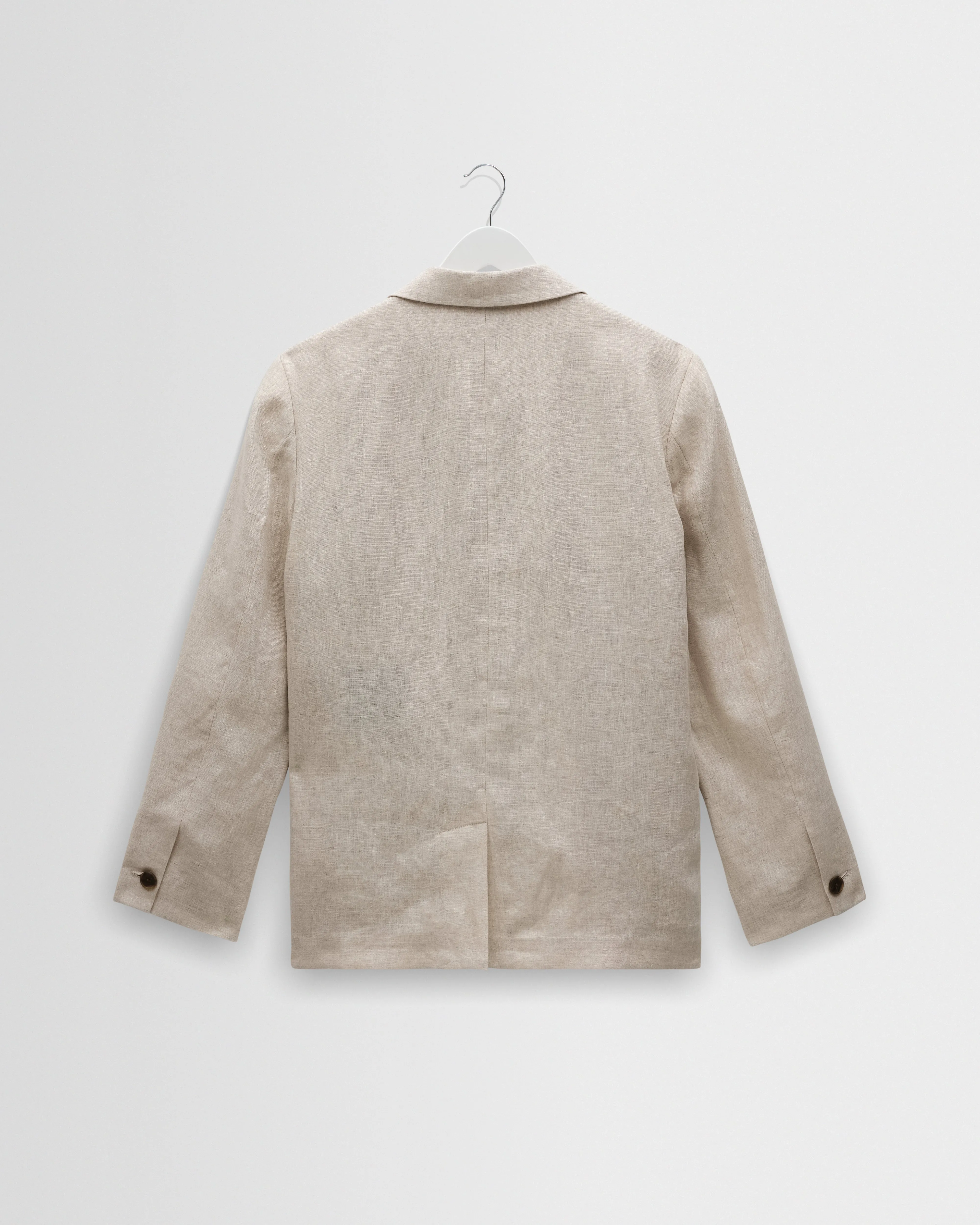 Fintry - Natural Linen Single-Breasted Blazer sold by Wax London product image thumbnail 3