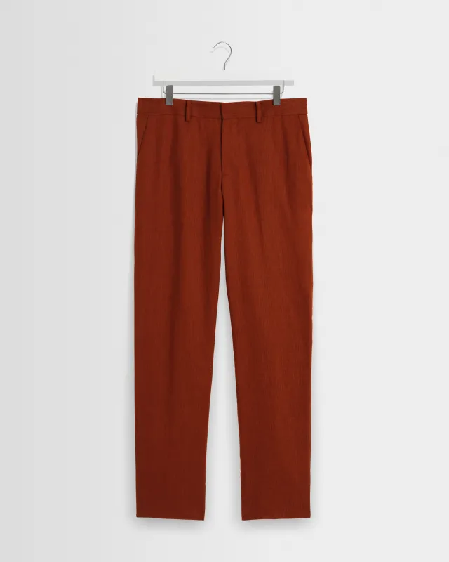 Alp - Rust Linen Trousers made by Wax London