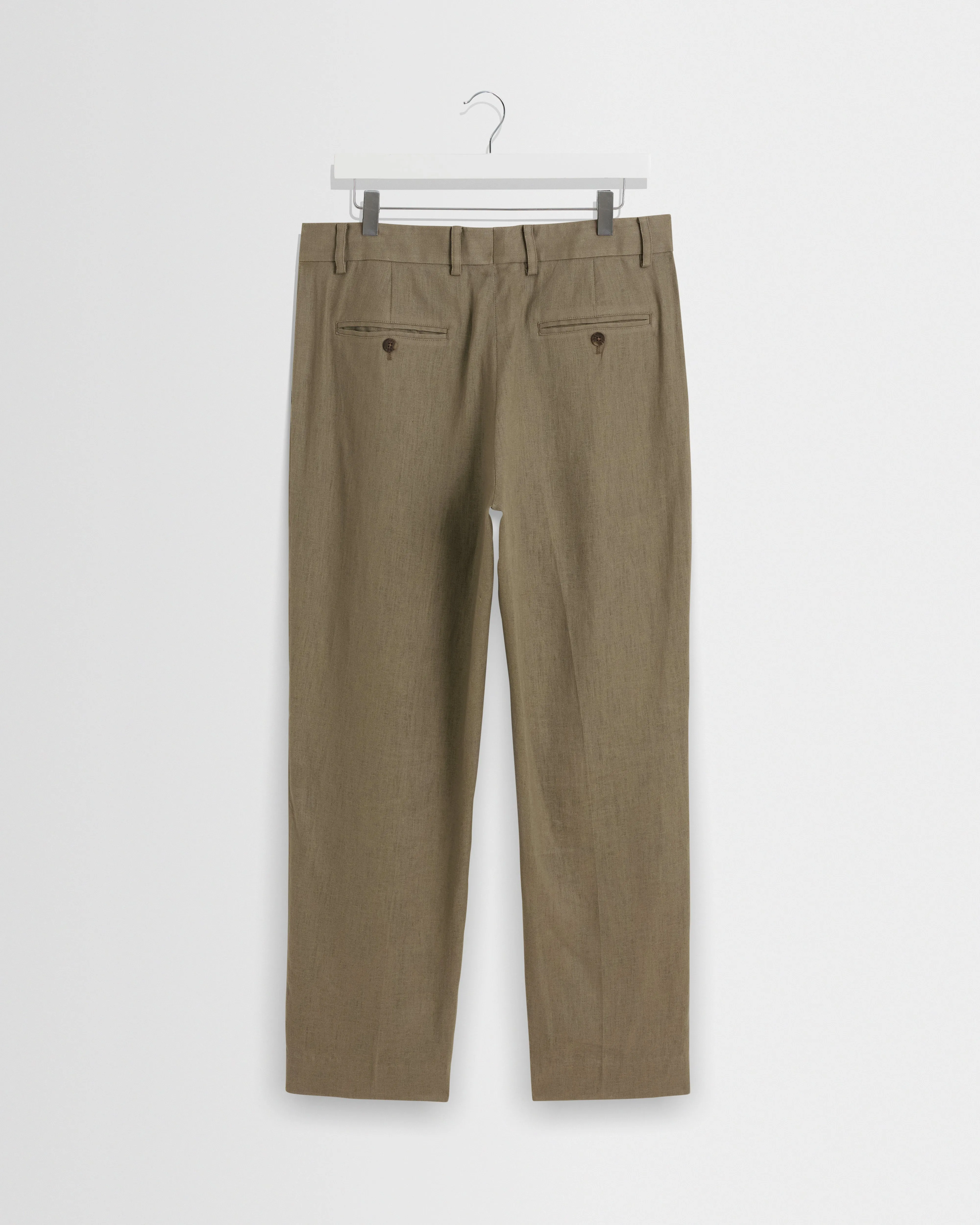 Alp - Khaki Linen Trousers sold by Wax London product image thumbnail 3