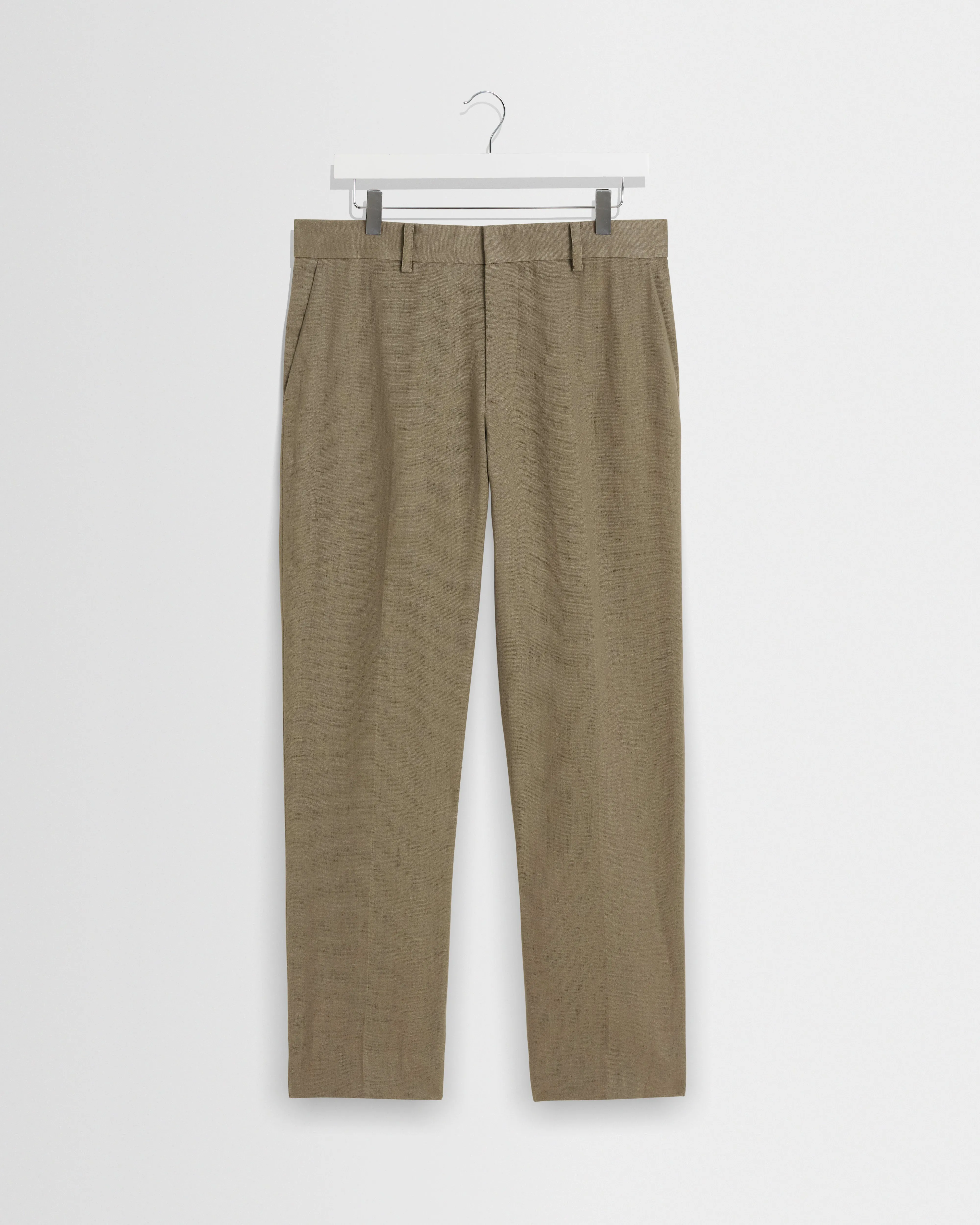 Alp - Khaki Linen Trousers sold by Wax London