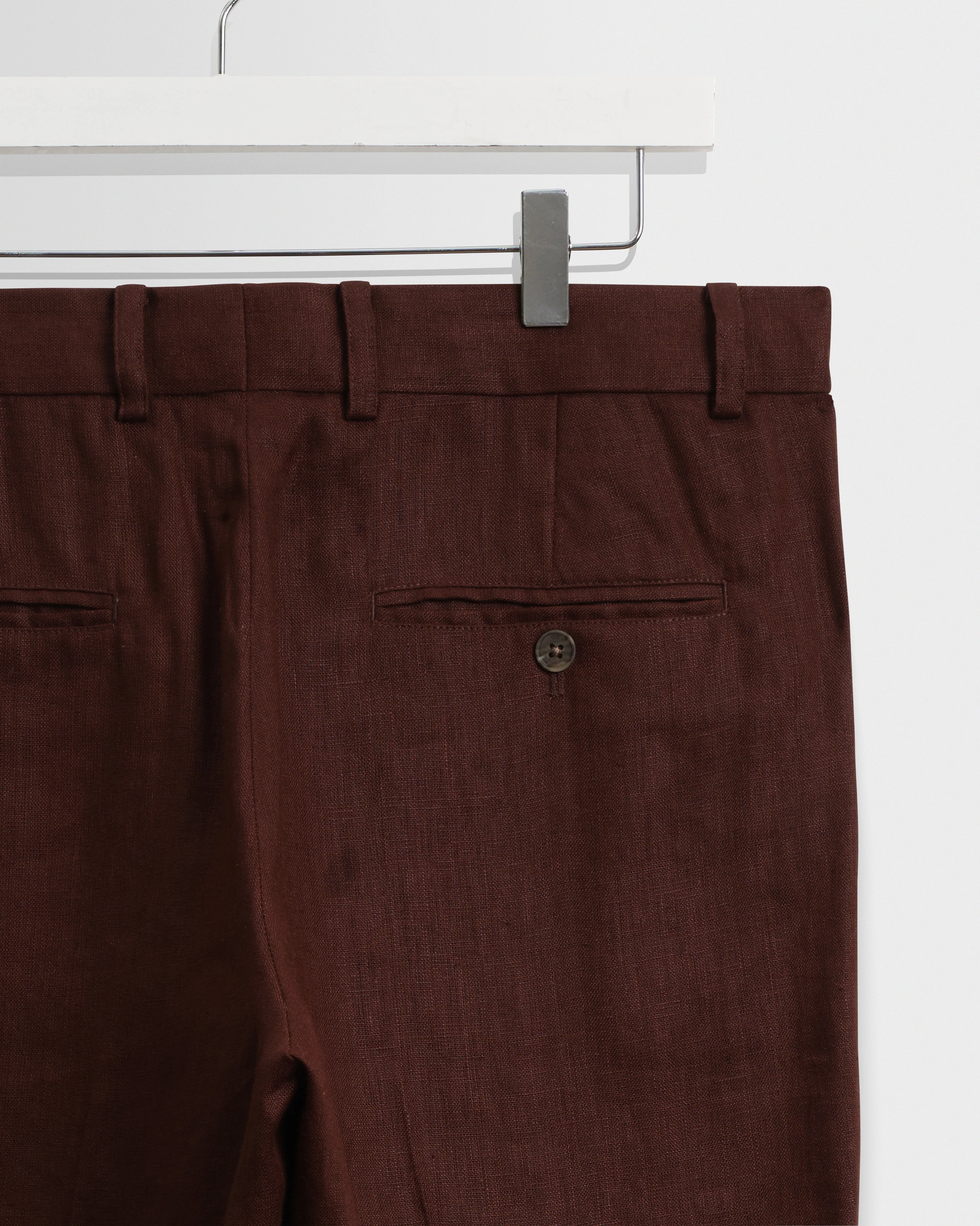 Alp - Merlot Linen Trousers sold by Wax London product image thumbnail 4