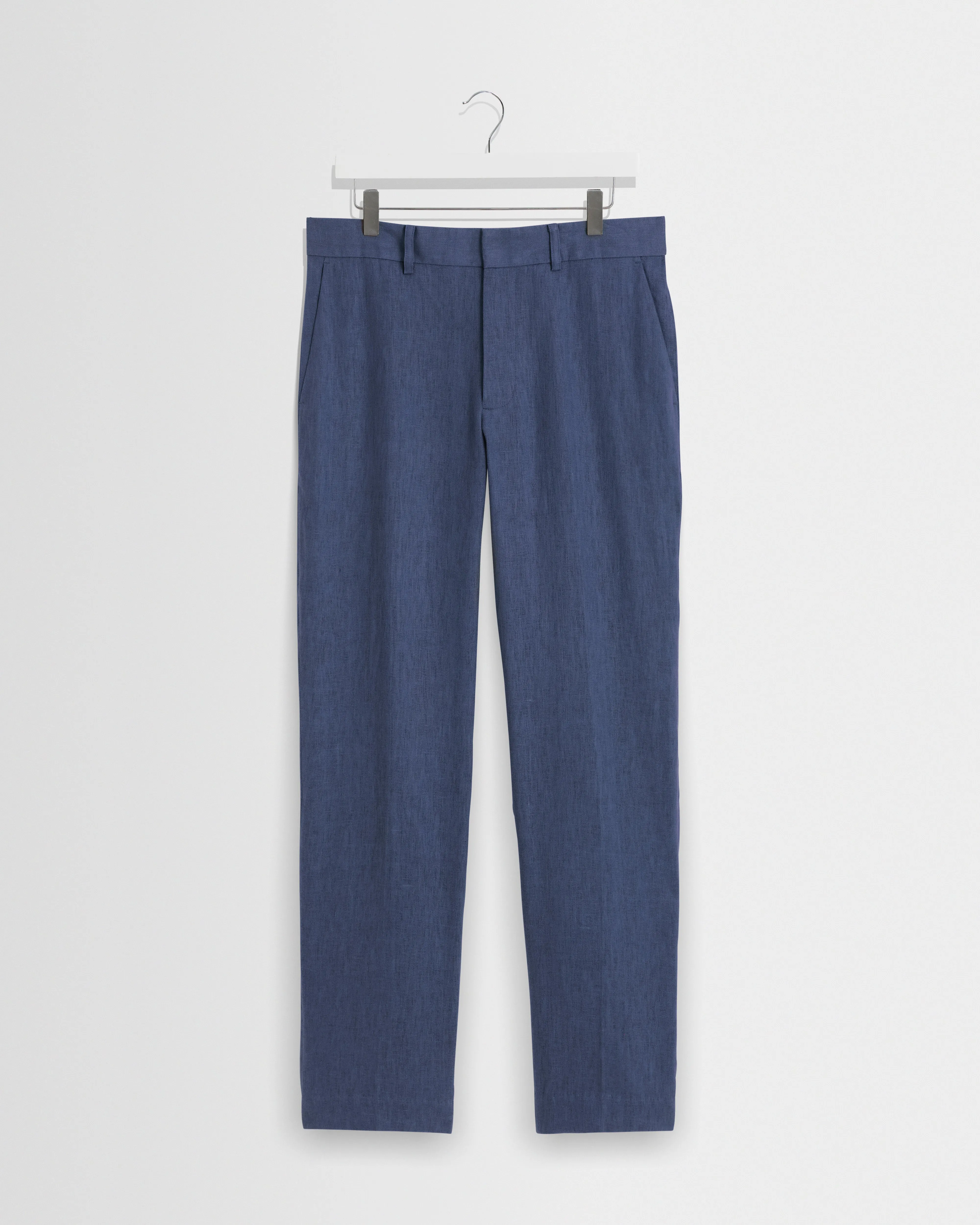 Alp - Mid Blue Linen Trousers sold by Wax London