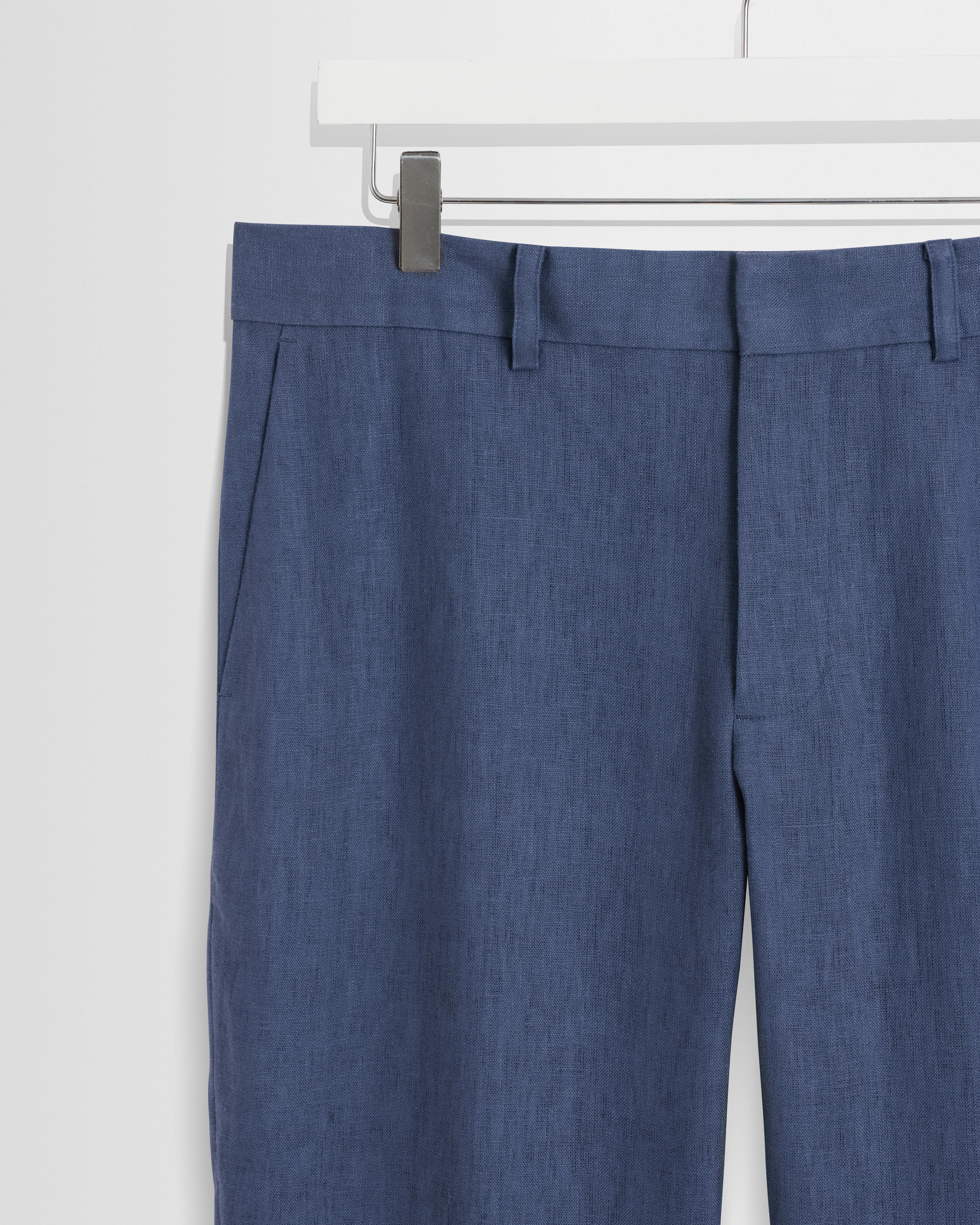Alp - Mid Blue Linen Trousers sold by Wax London product image thumbnail 2