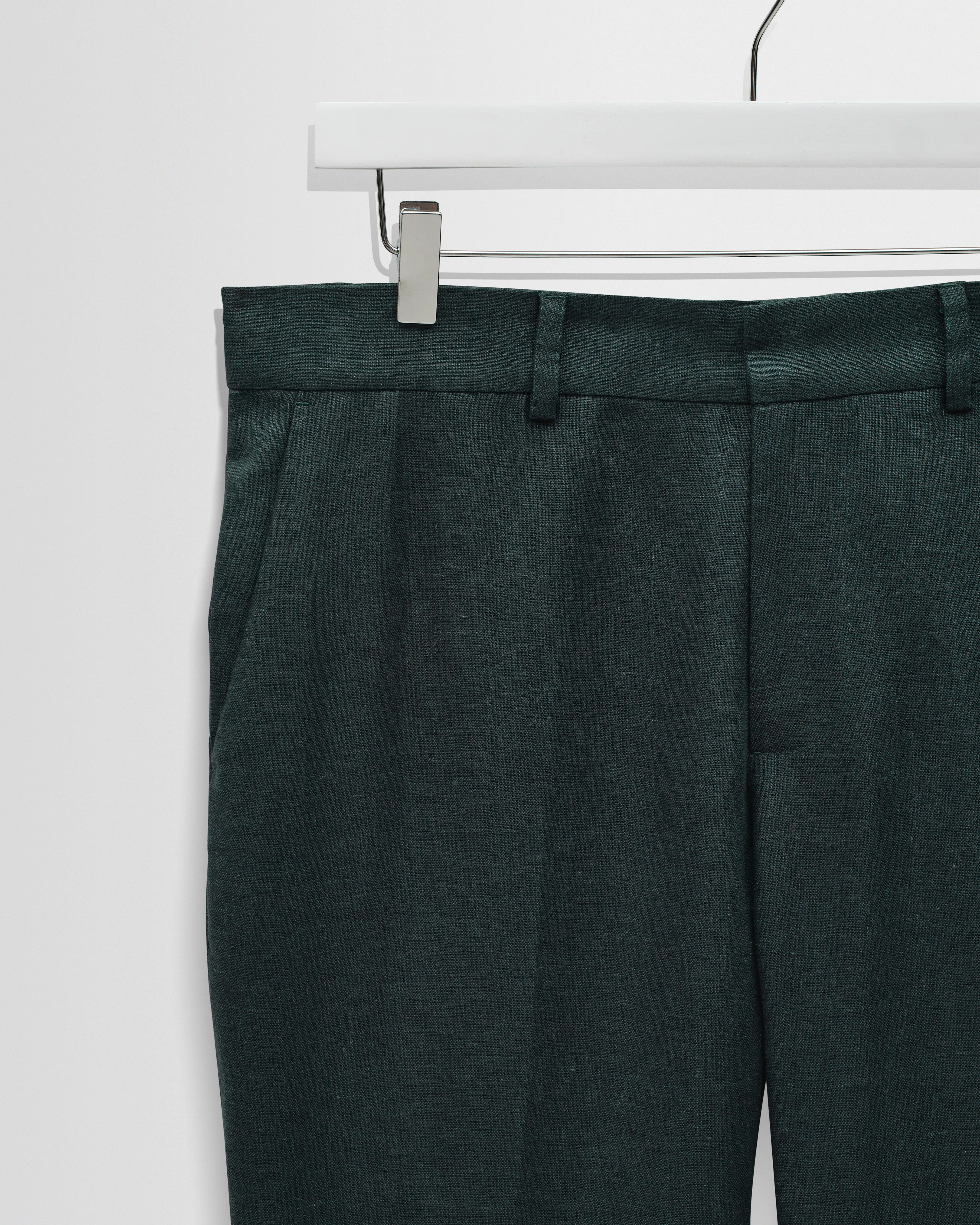 Alp - Dark Green Linen Trousers sold by Wax London product image thumbnail 2