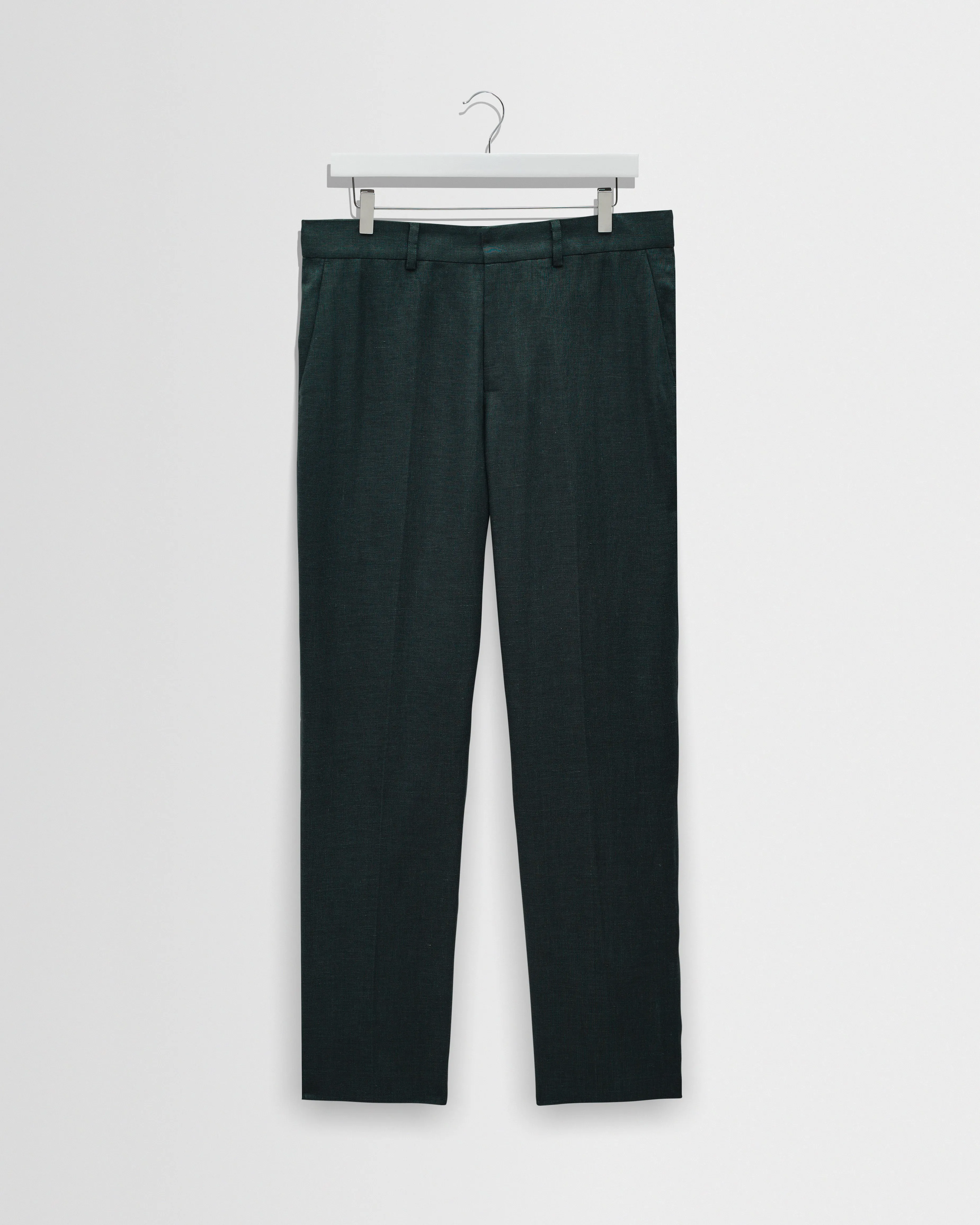 Alp - Dark Green Linen Trousers sold by Wax London