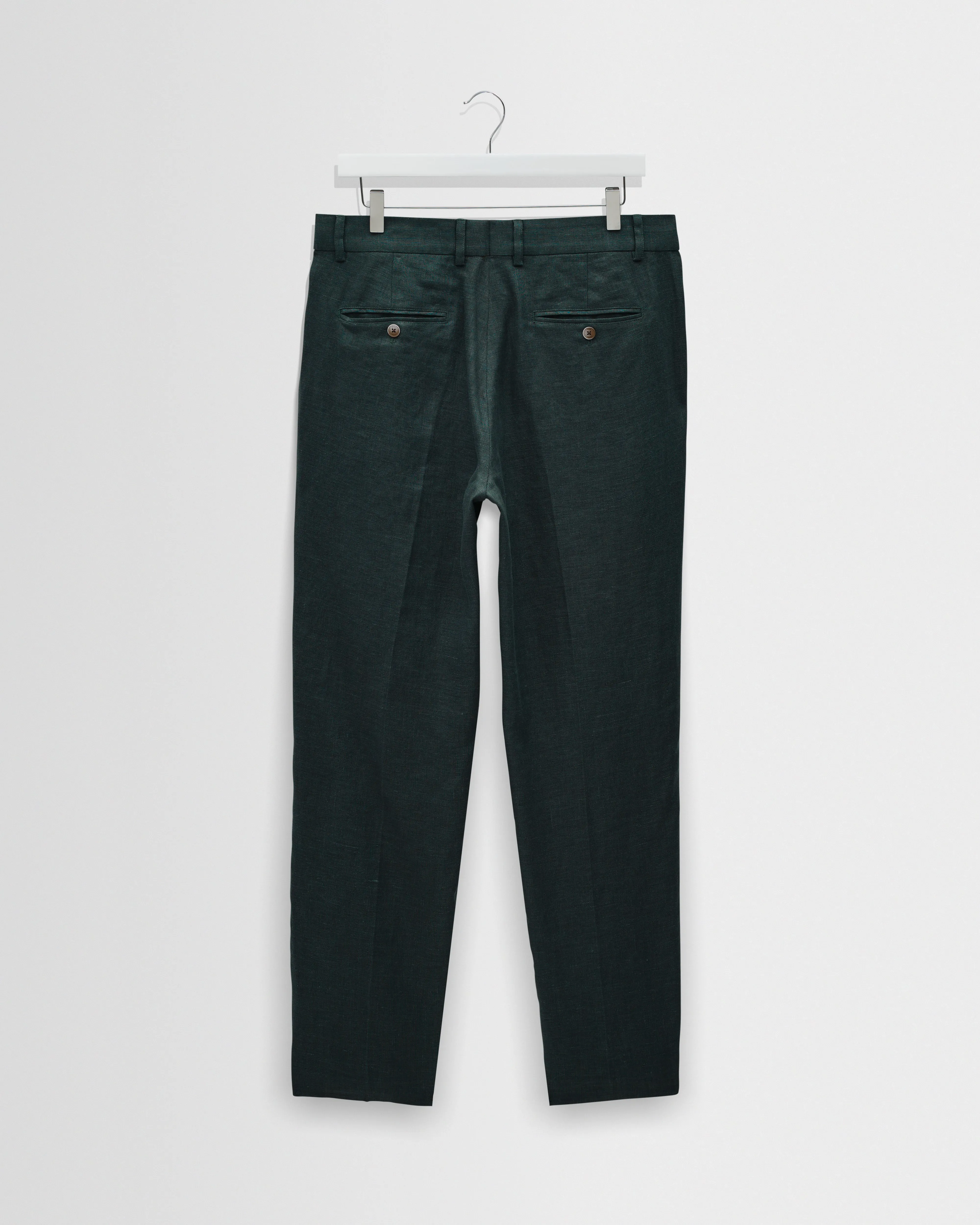 Alp - Dark Green Linen Trousers sold by Wax London product image thumbnail 3