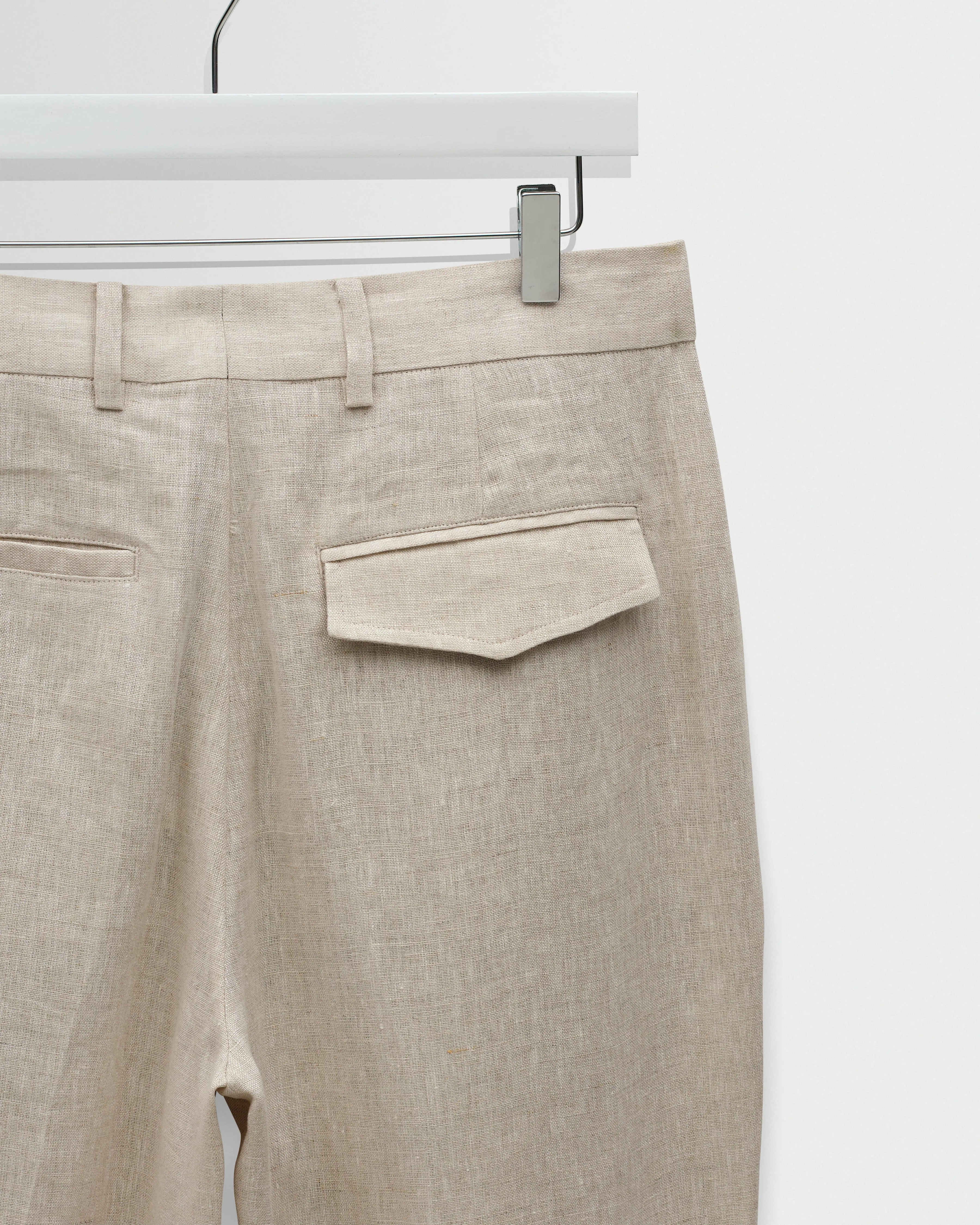 Aubyn - Natural Linen Relaxed Fit Trousers sold by Wax London product image thumbnail 4
